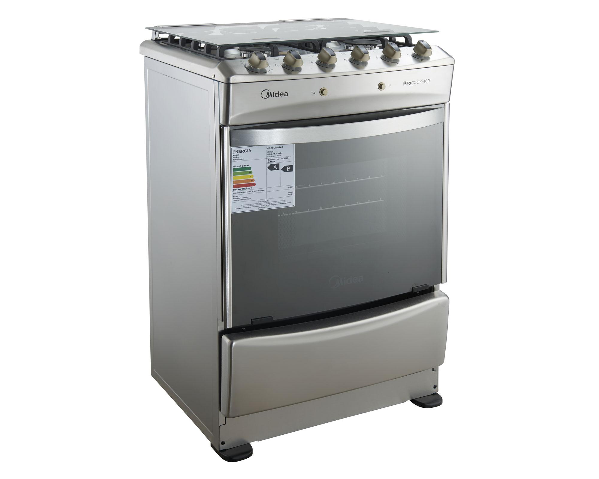 Cocina a gas 4 quemadores MCG-4QI24NS Midea-1