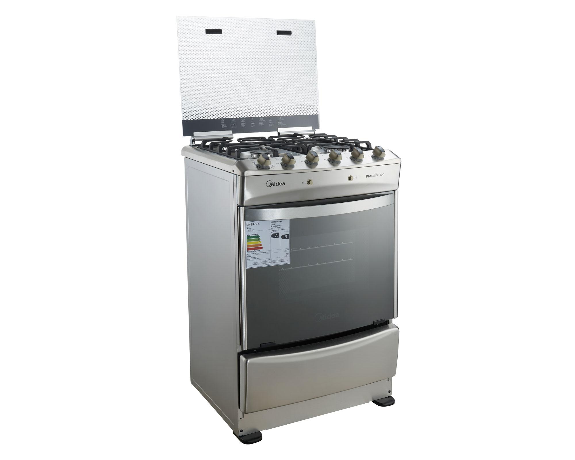 Cocina a gas 4 quemadores MCG-4QI24NS Midea-2