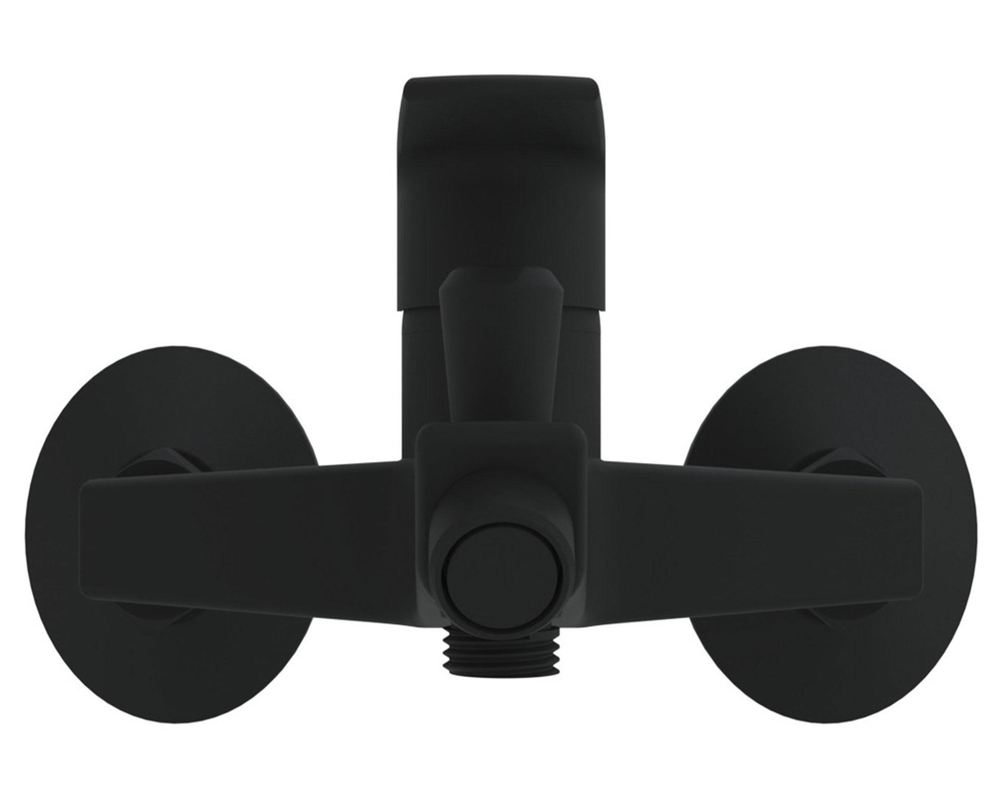 Monomando tina ducha Bari negro mate Stretto-1