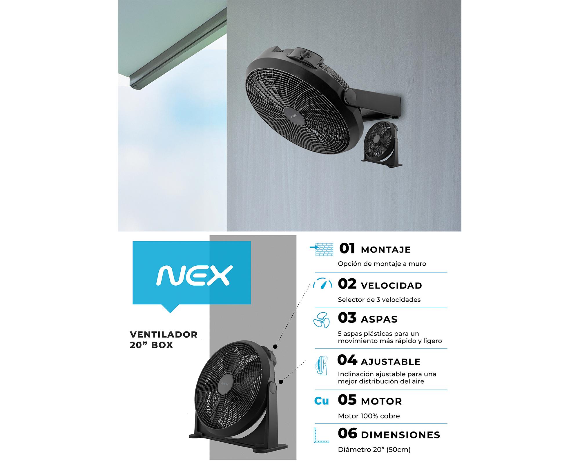 Ventilador Box 20'' FCT2020 Nex-7