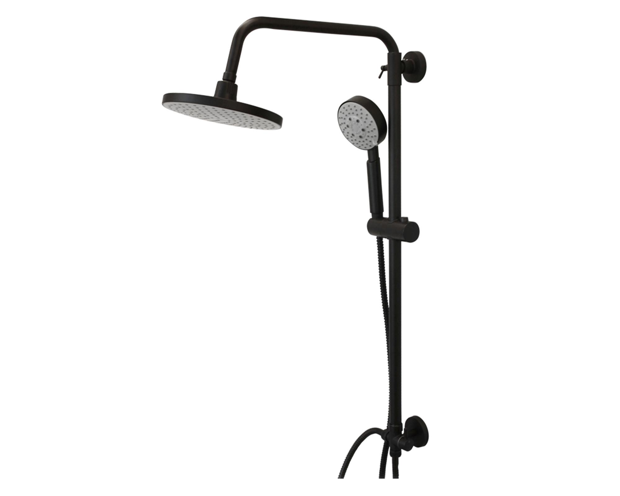 Columna de ducha Venti negro mate 100x20x45 cm-1