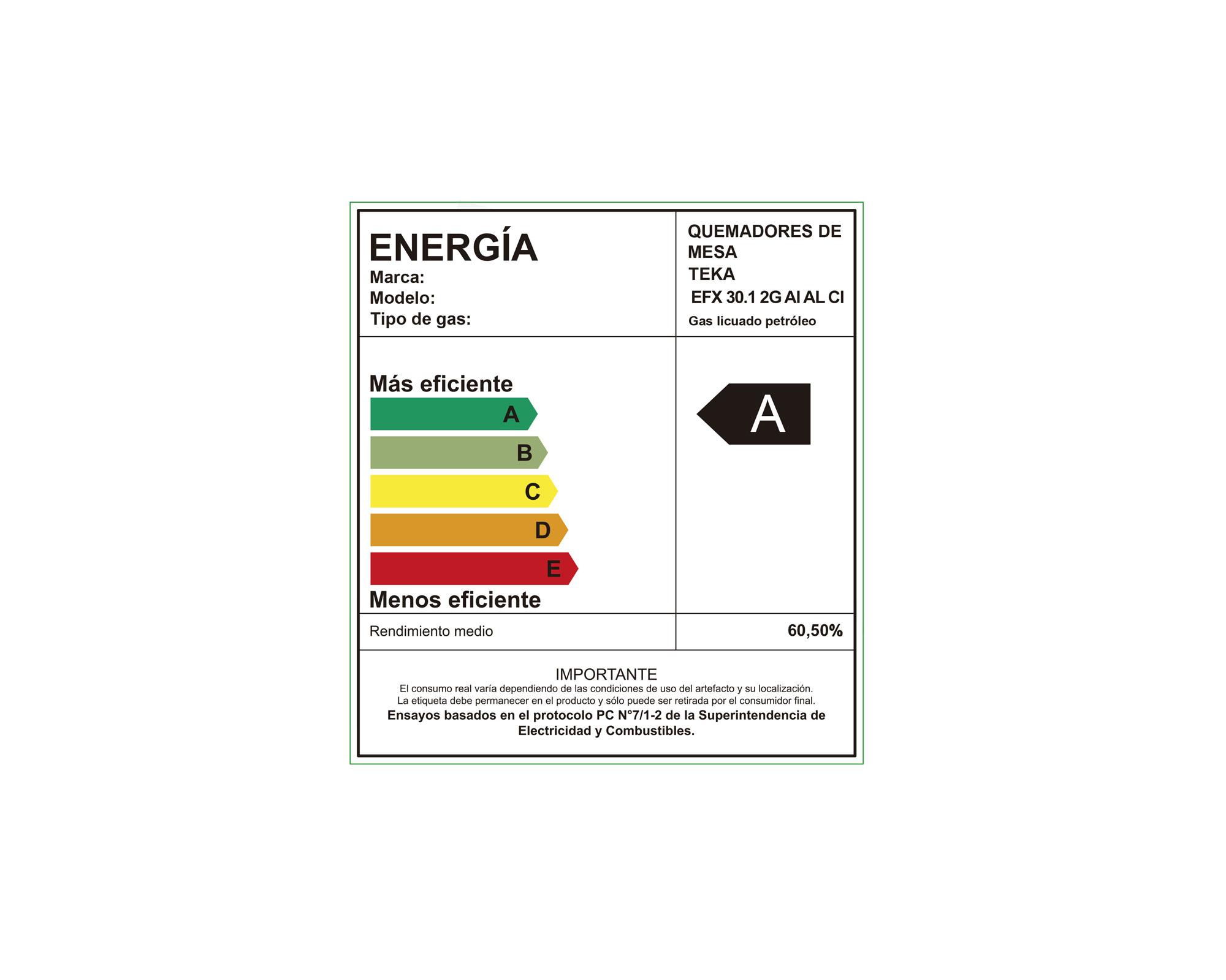 Encimera a gas 2 quemadores EFX 30.1 2G AI AL CI BUT Teka-6