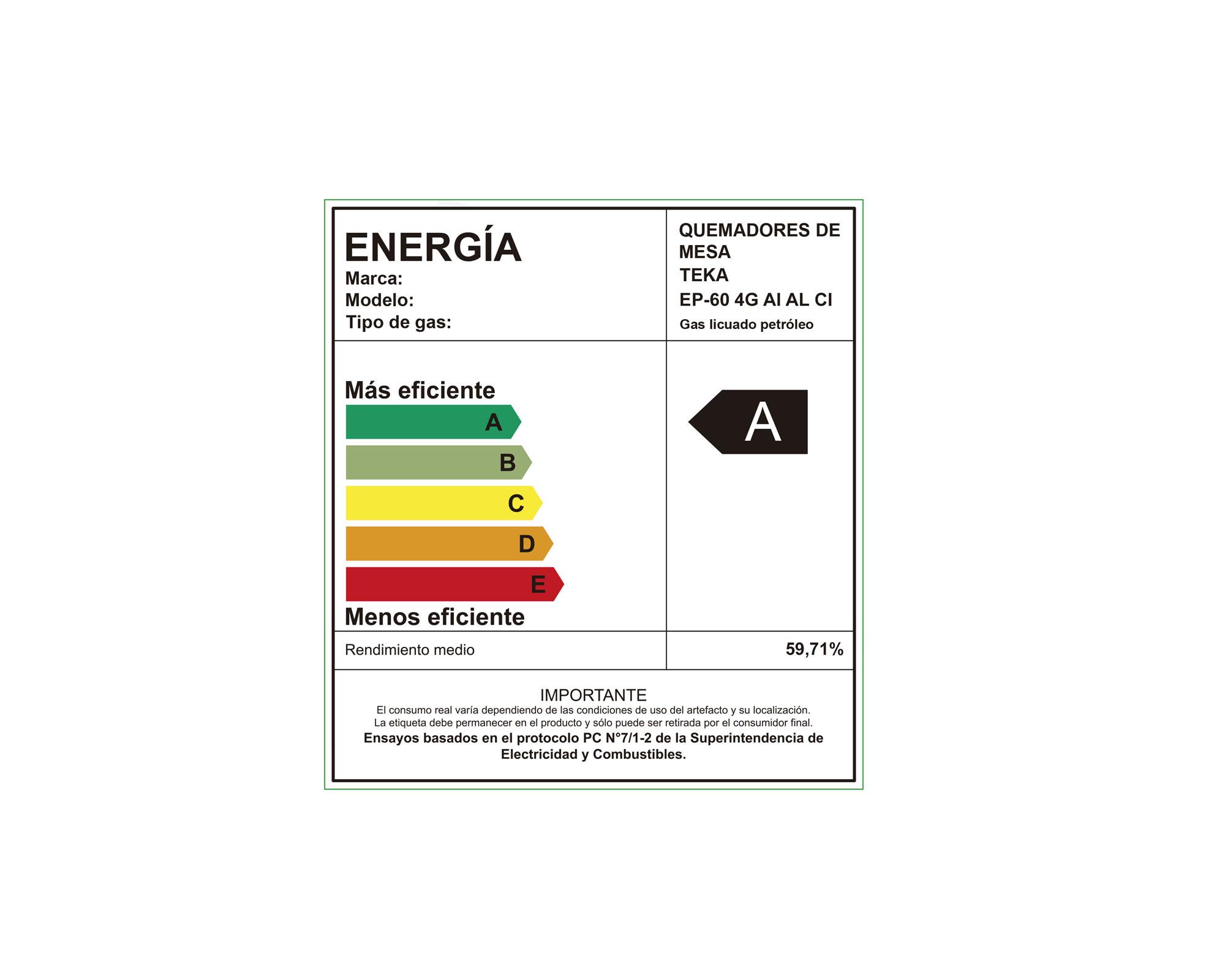 Encimera a gas 4 quemadores EP 60 4G AI AL CI BUT Teka-7