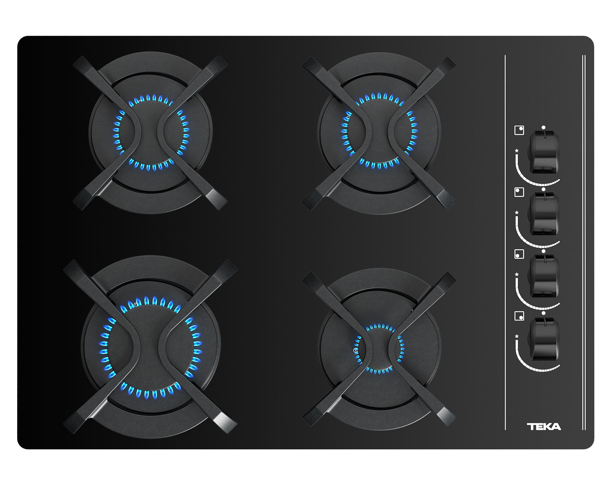 Encimera a gas 4 quemadores GBC 64003 KBN Teka-0