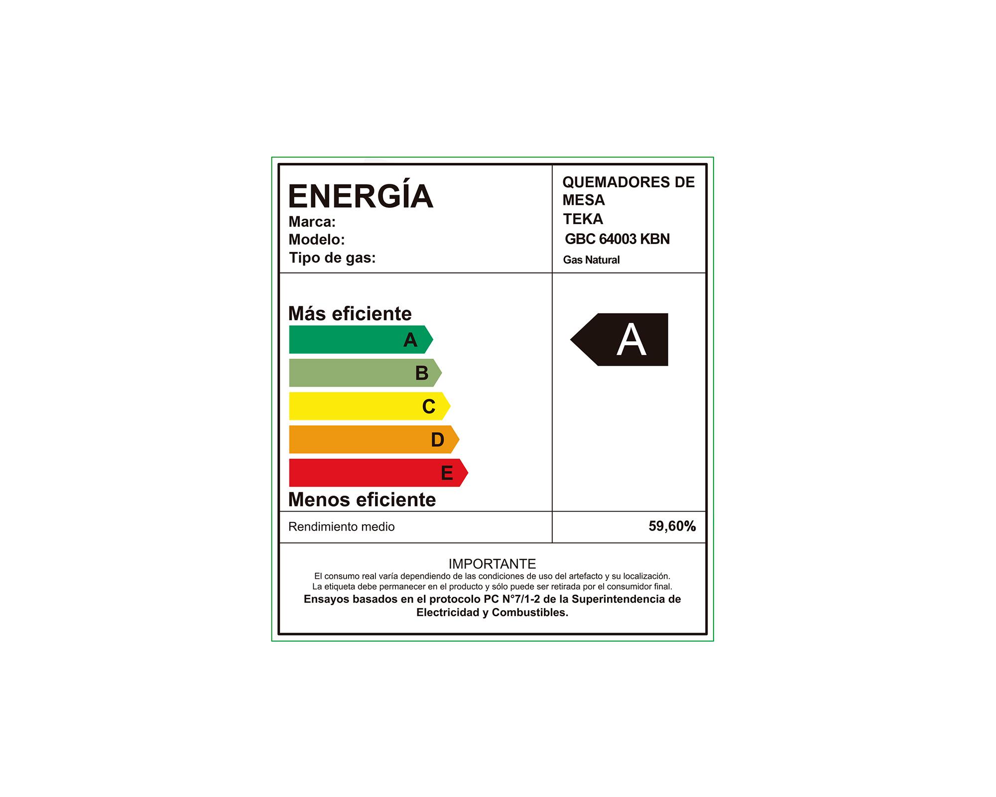 Encimera a gas 4 quemadores GBC 64003 KBN Teka-6