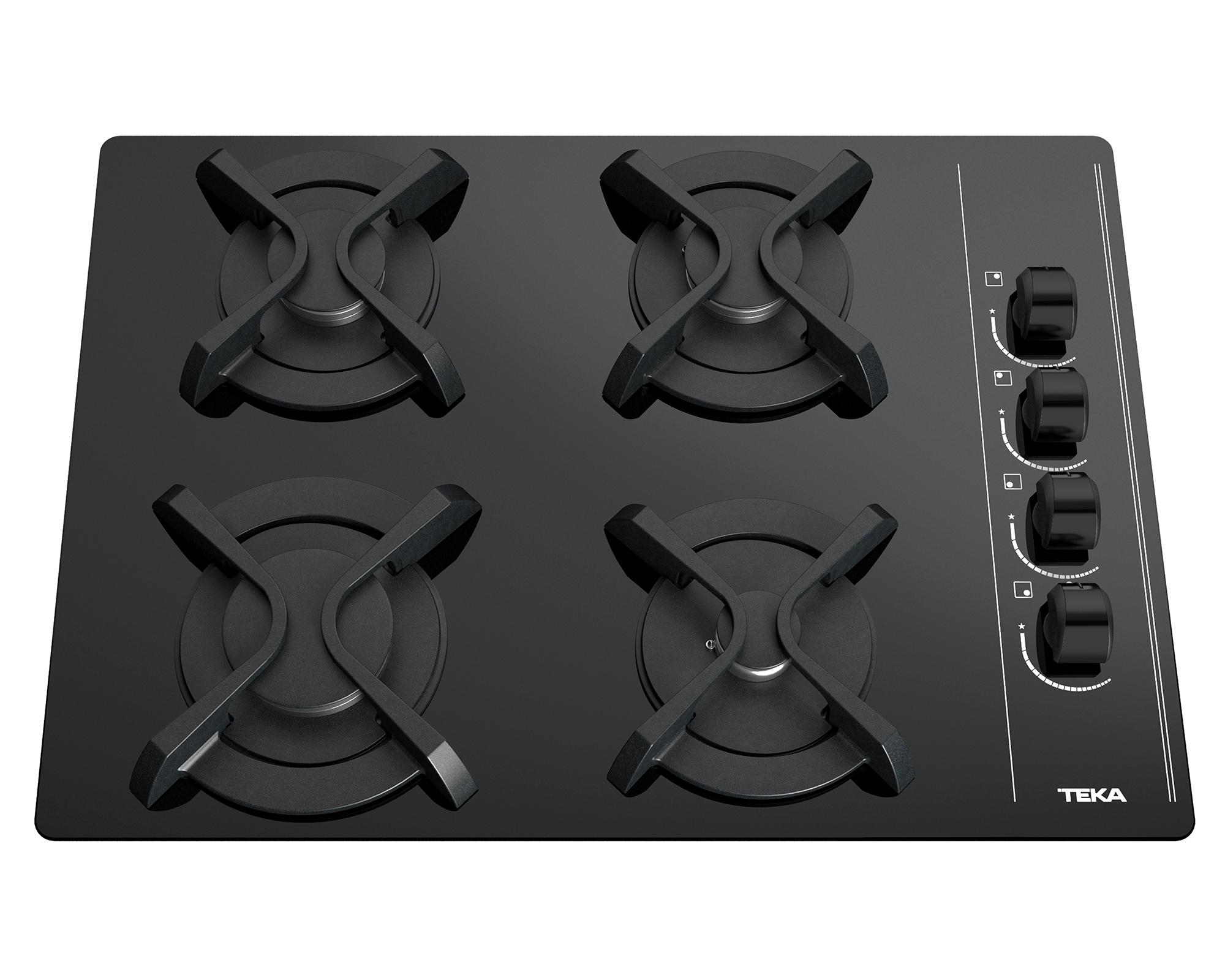 Encimera a gas 4 quemadores GBC 64003 KBN Teka-1