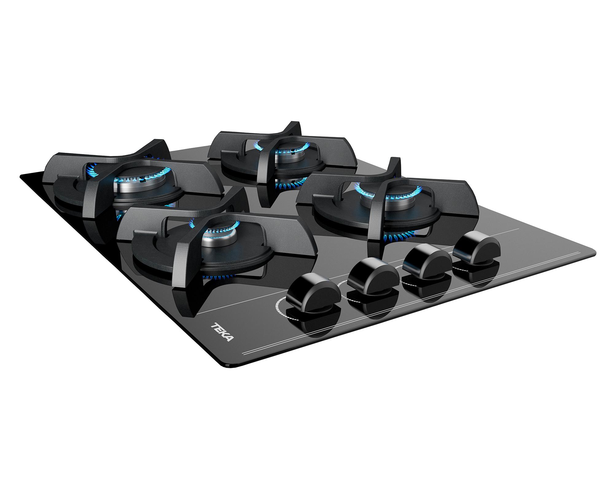 Encimera a gas 4 quemadores GBC 64003 KBB Teka-2