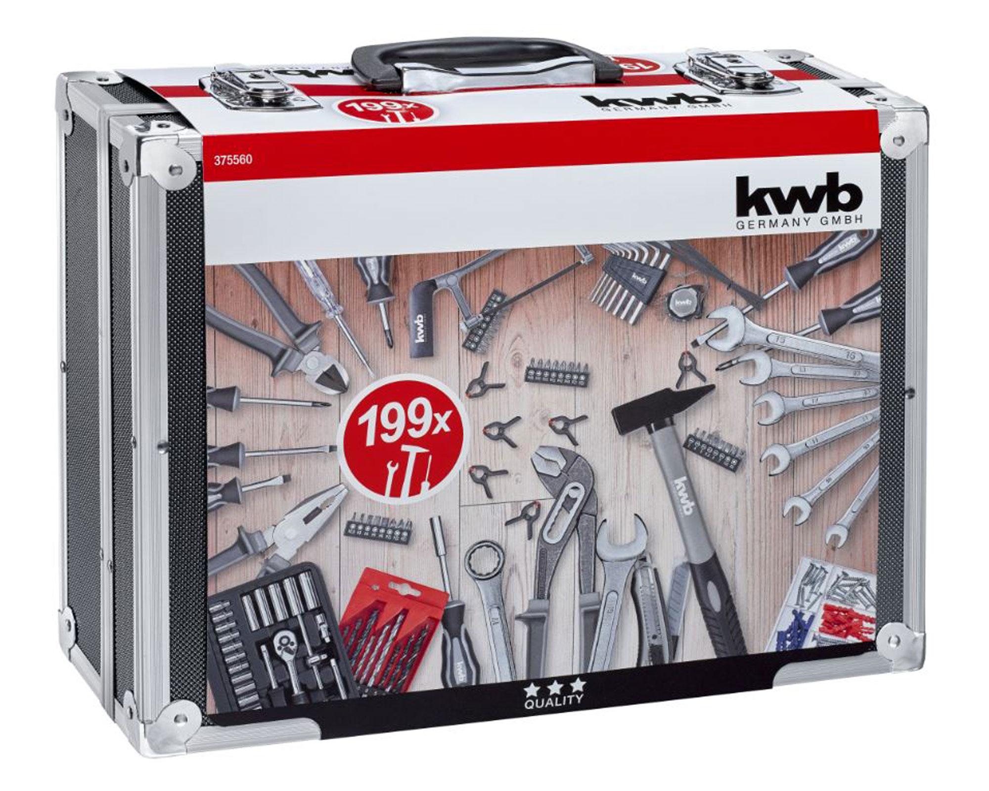 Caja herramientas 199 piezas KWB-0