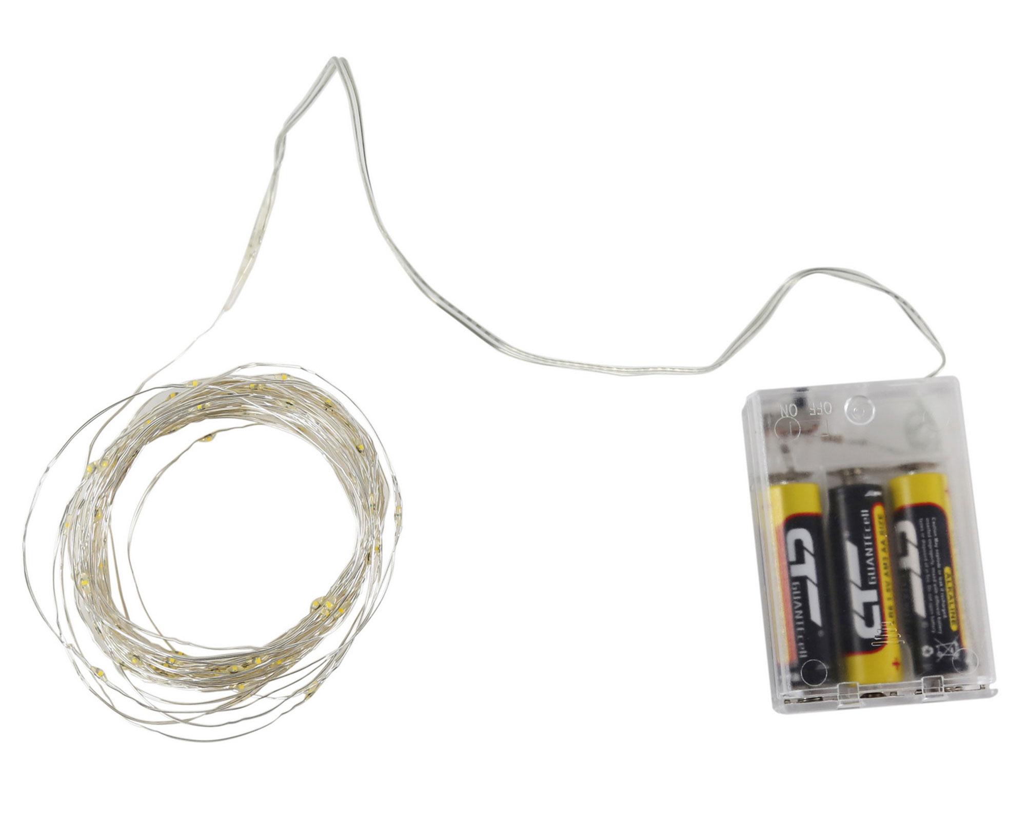 Guirnalda luz navideña 5 mt alambre-0