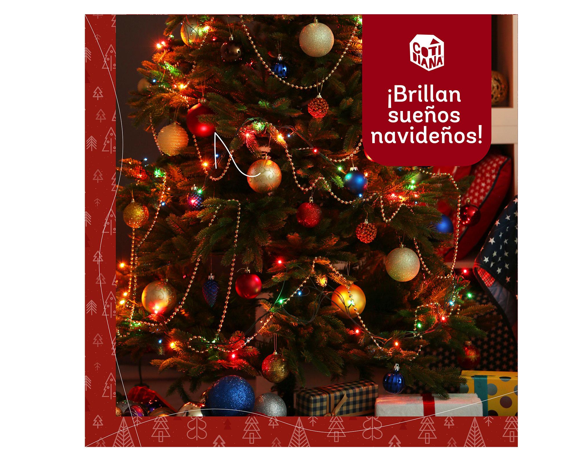 luces navidad solar 100L multicolores Cotidiana-3