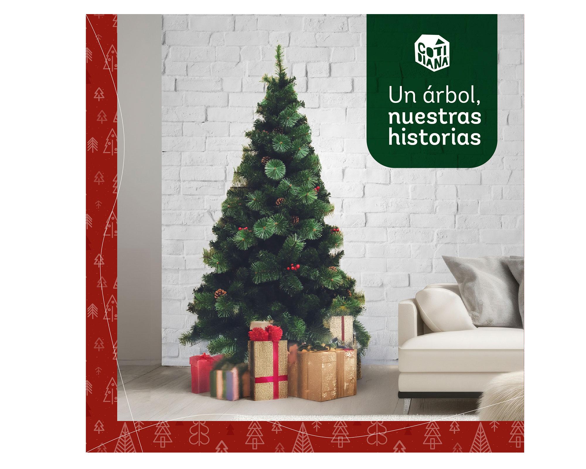 Árbol navidad 210 cm 846 Ramas Frond Cashmere Berries Cotidiana-1