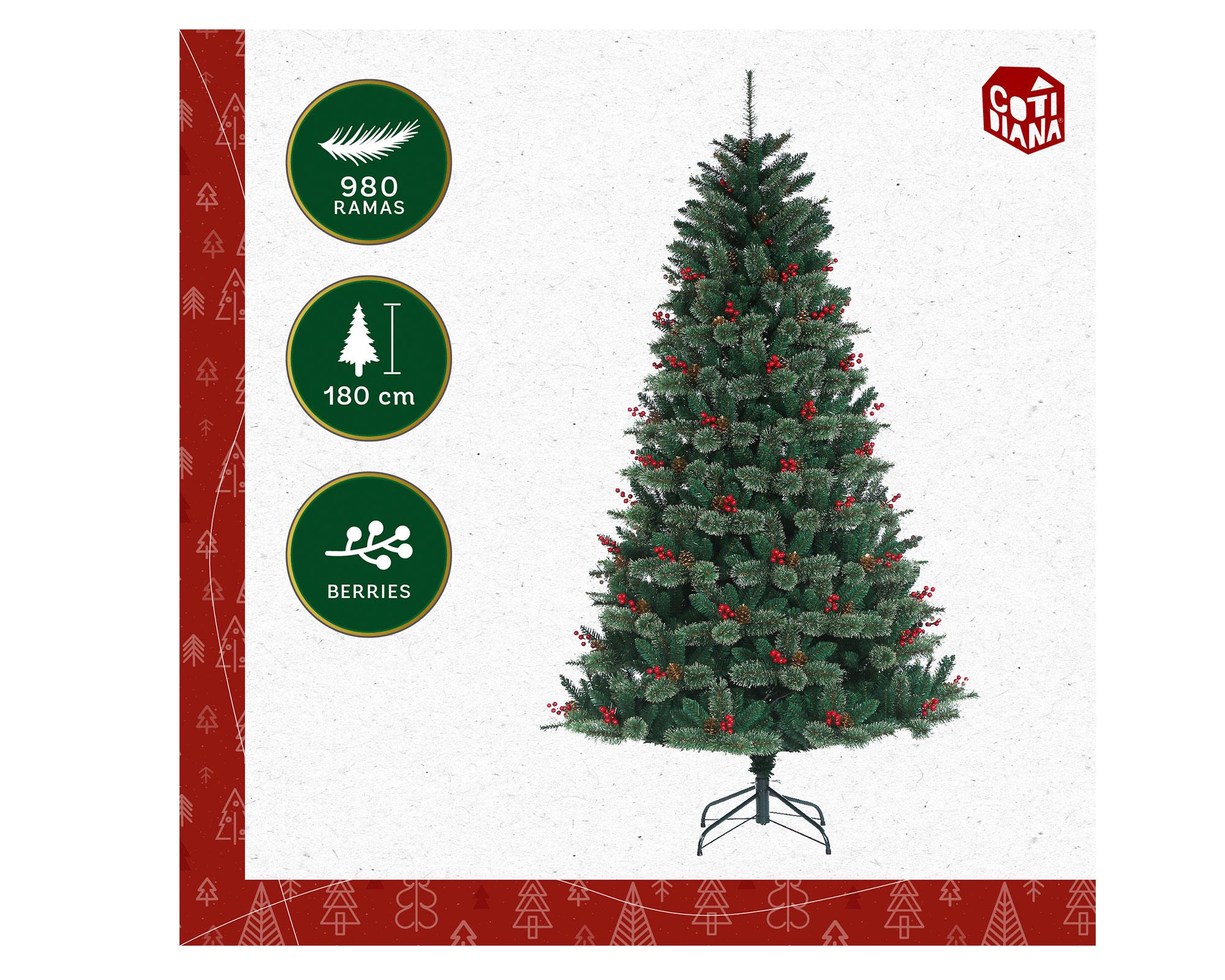 Árbol navidad 180 cm Cotidiana-2