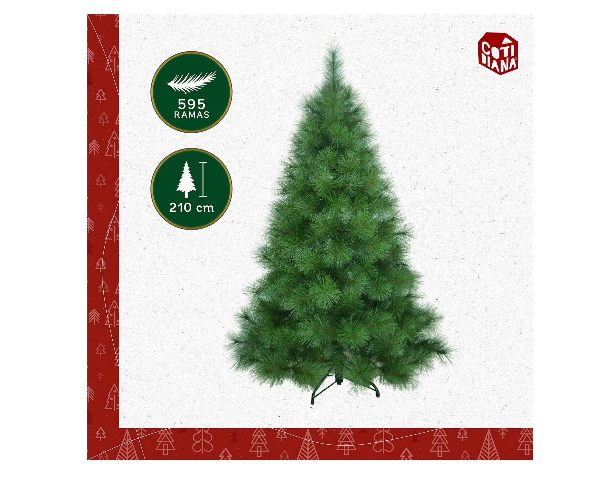 Árbol navidad 210 cm 595 ramas N71 Cotidiana-2