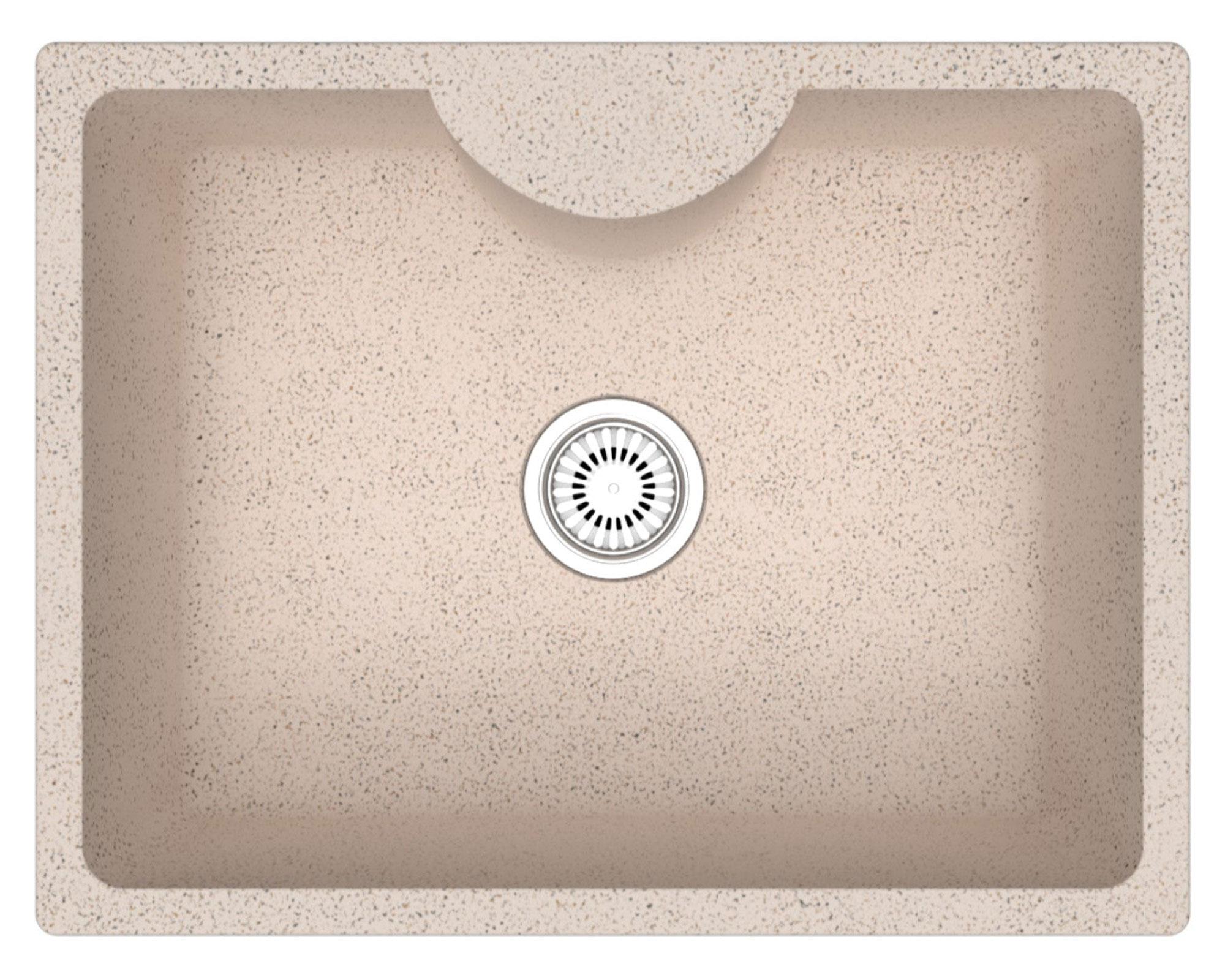 Lavaplatos sobreponer 58x45 cm Deluxe Túnez beige FDV-0