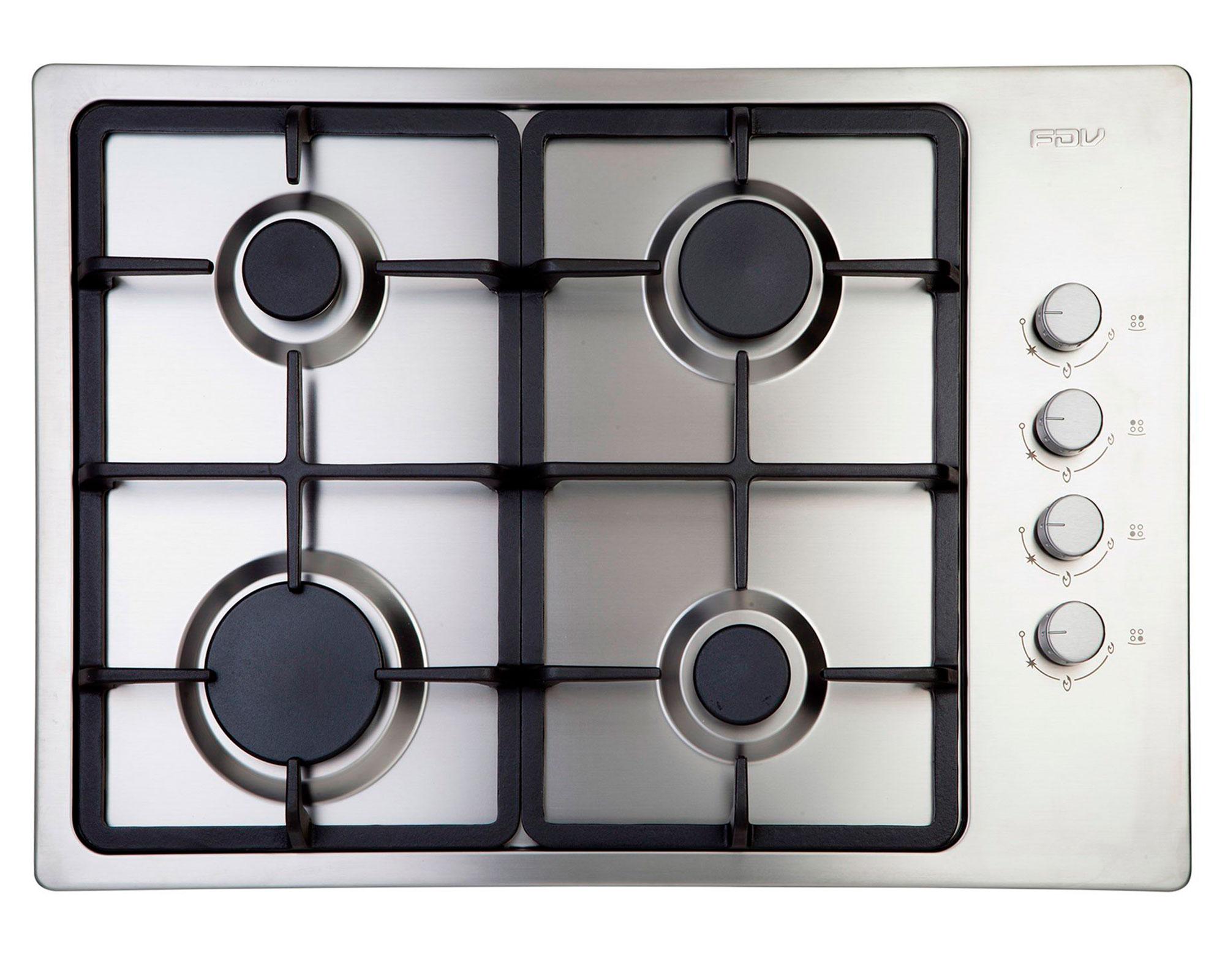 Encimera a gas 4 quemadores Design gas natural FDV-0