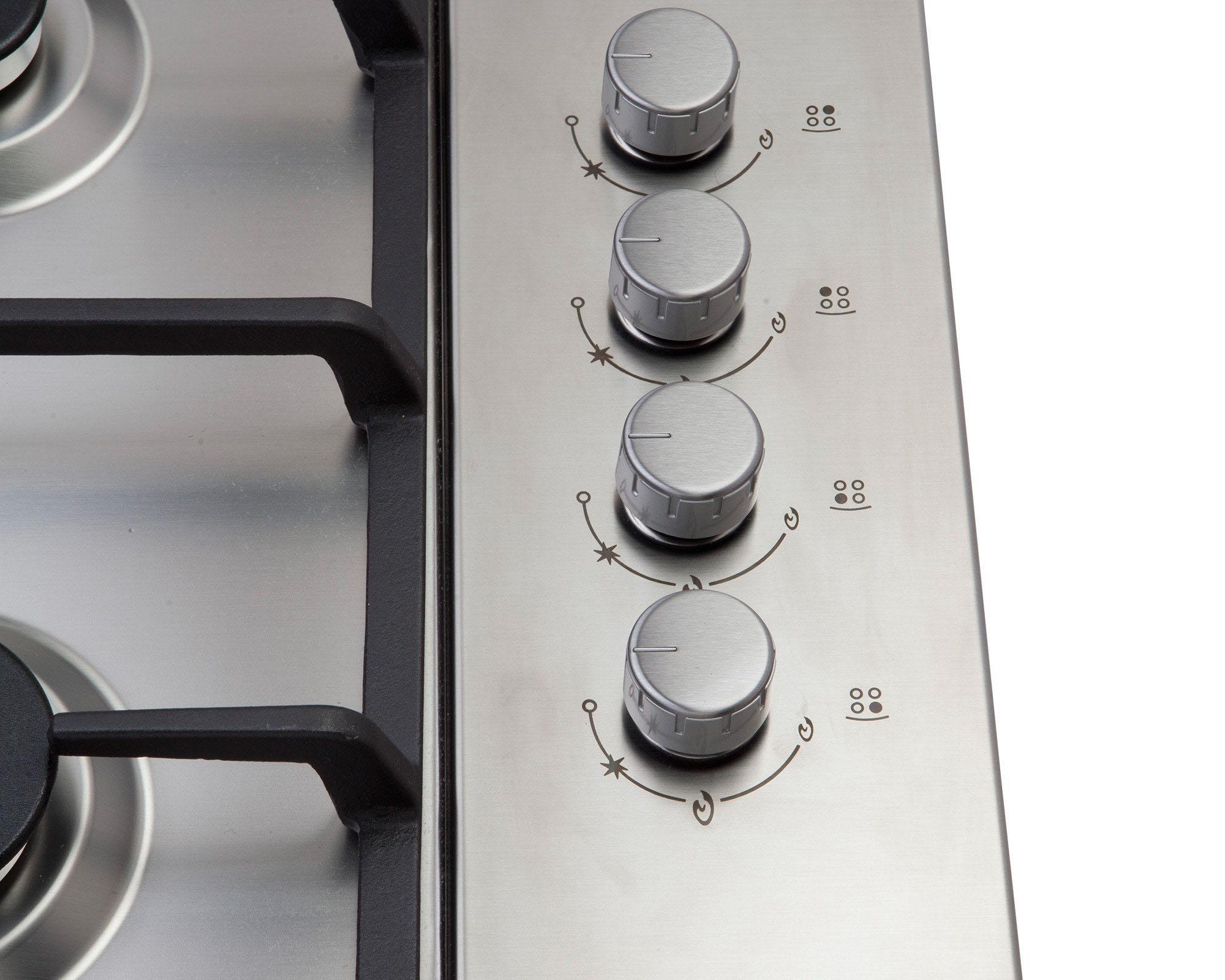 Encimera a gas 4 quemadores Design 4T FDV-3