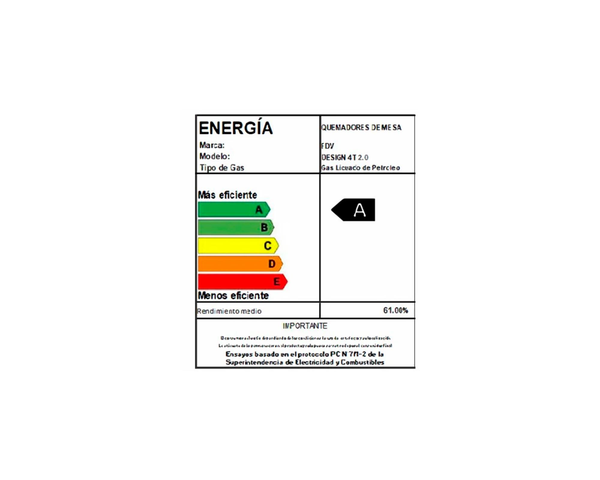 Encimera a gas Design 4T 2.0 4 quemadores-6