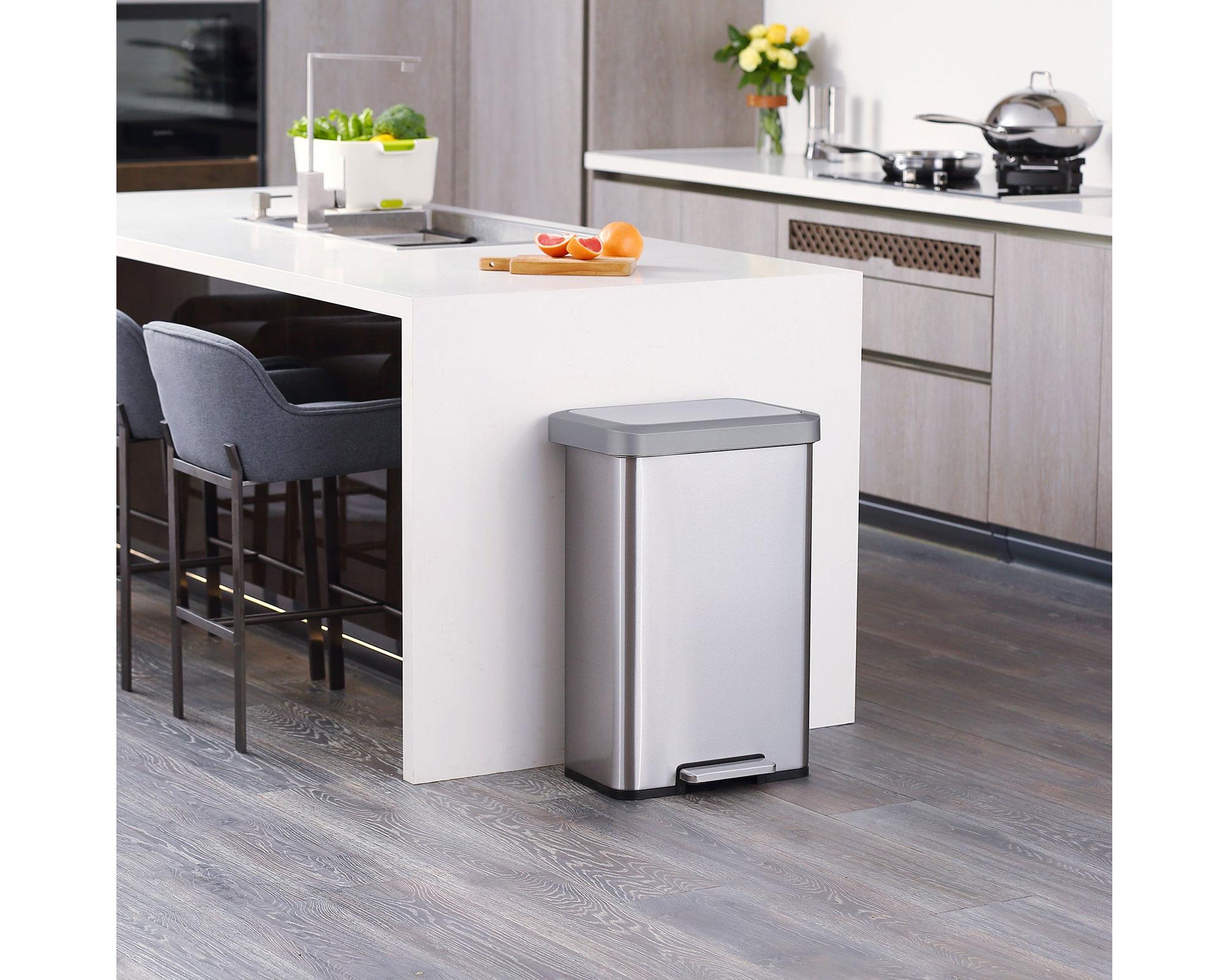 Basurero 45 litros Cozy acero EKO-3