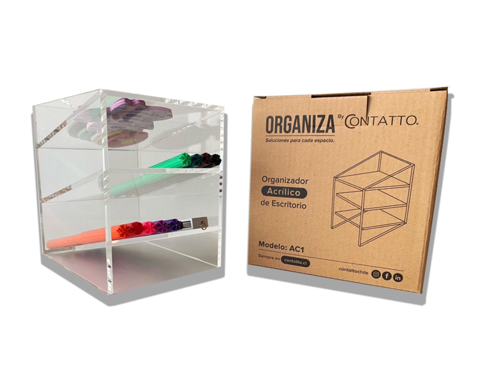 Organizador 3 divisiones AC1 transparente Contatto-2