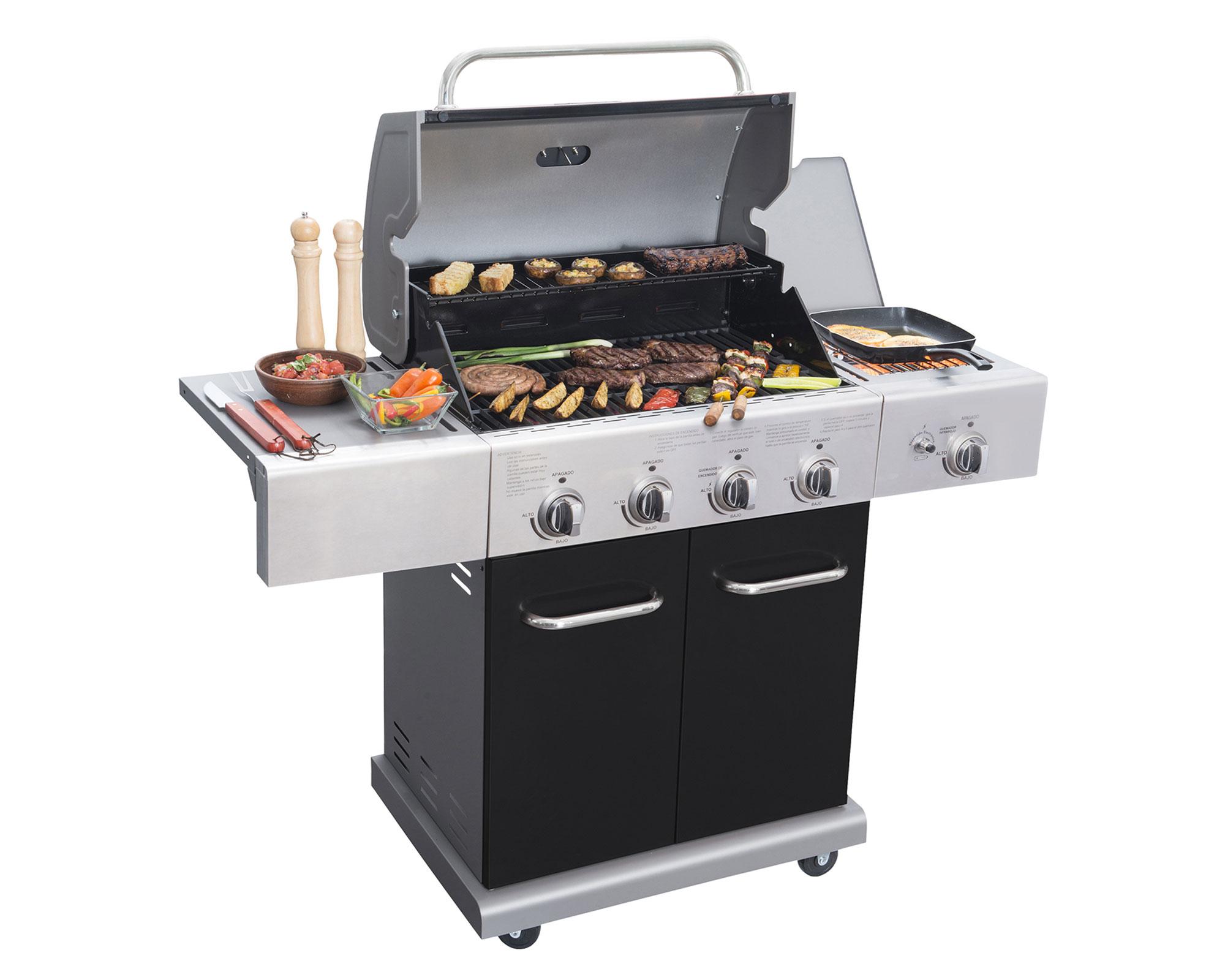 Parrilla a gas 5 Quemadores Texas black BBQ Grill-3