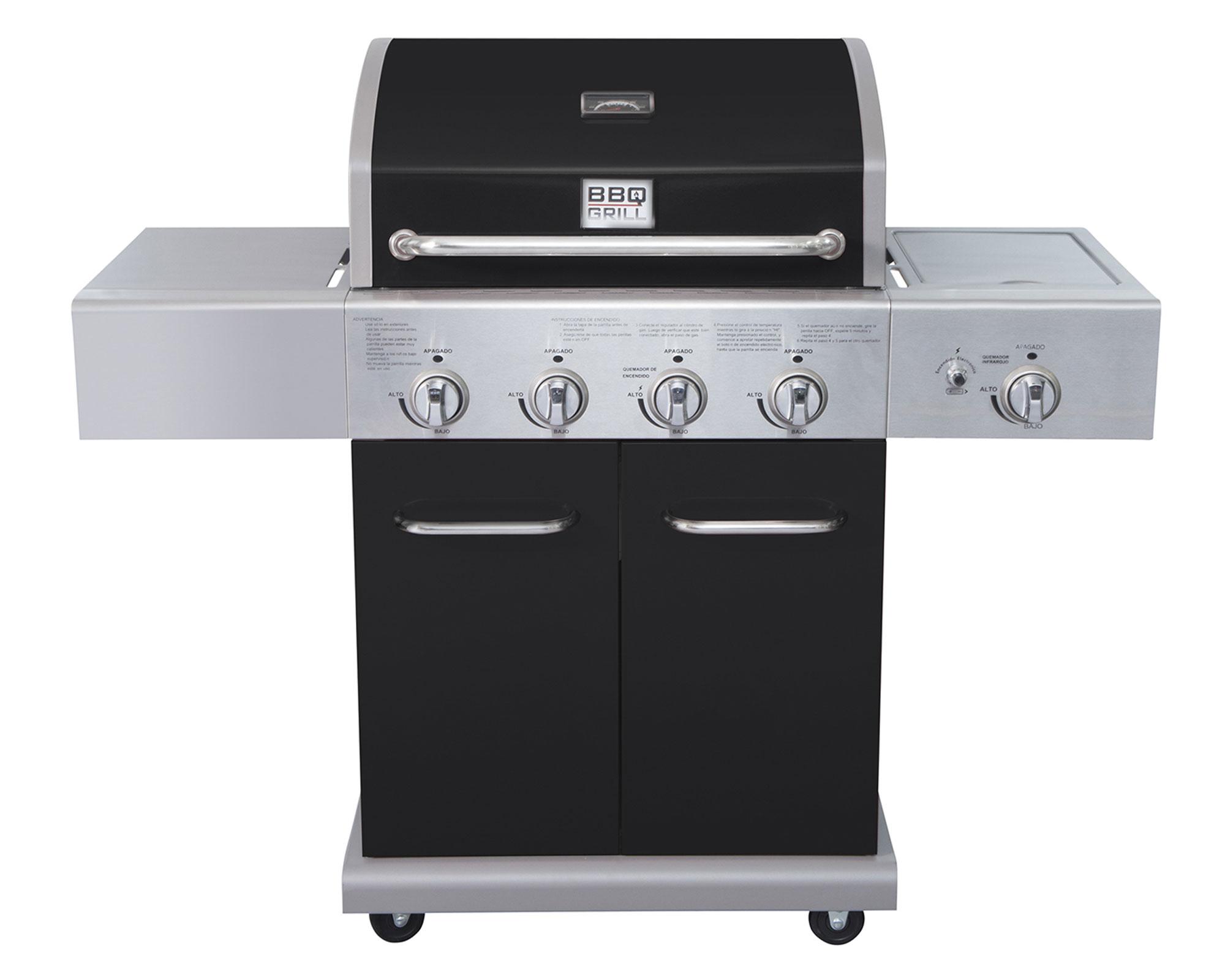 Parrilla a gas 5 Quemadores Texas black BBQ Grill-0