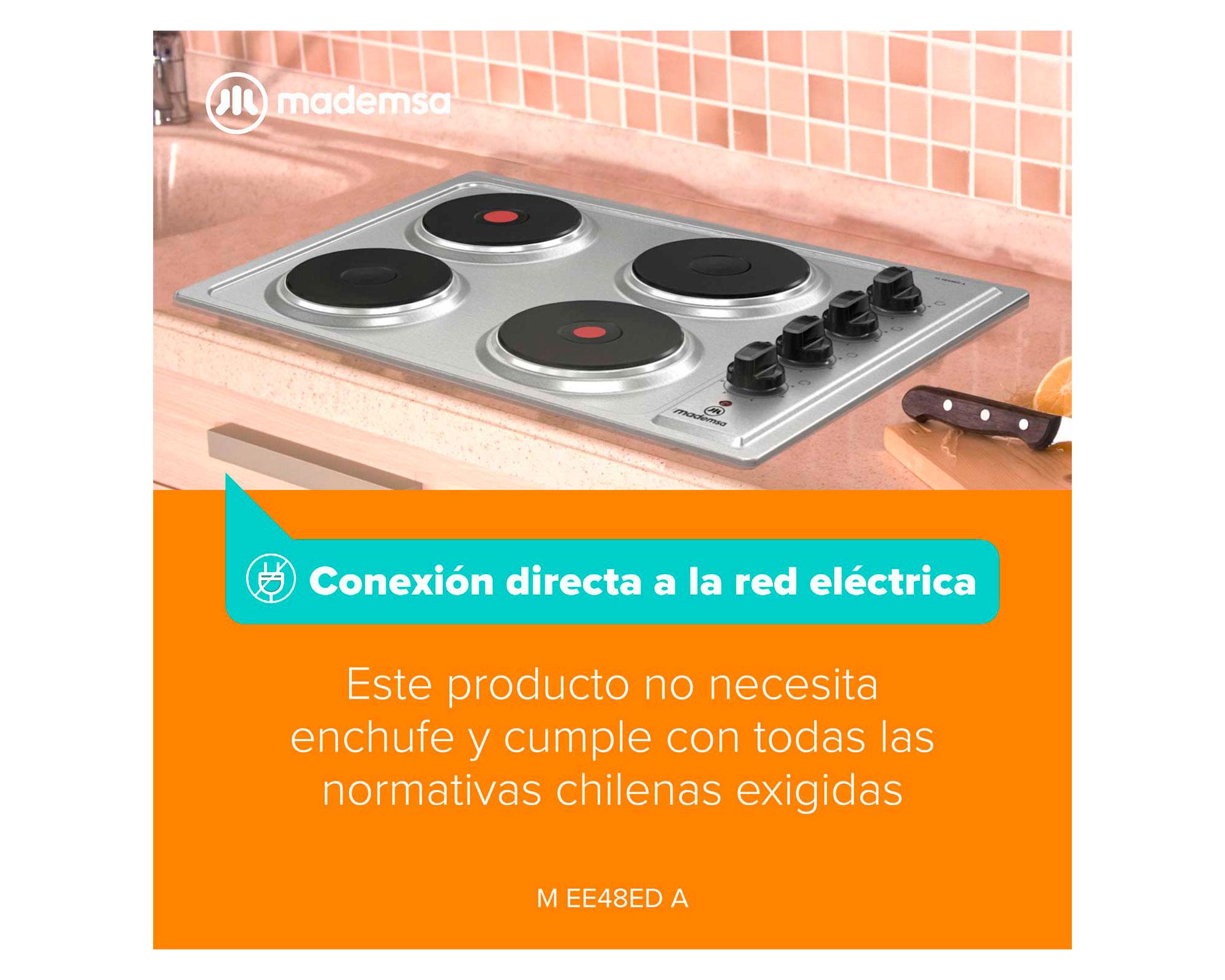 Encimera 4 quemadores M EE48ED A gris Mademsa-6