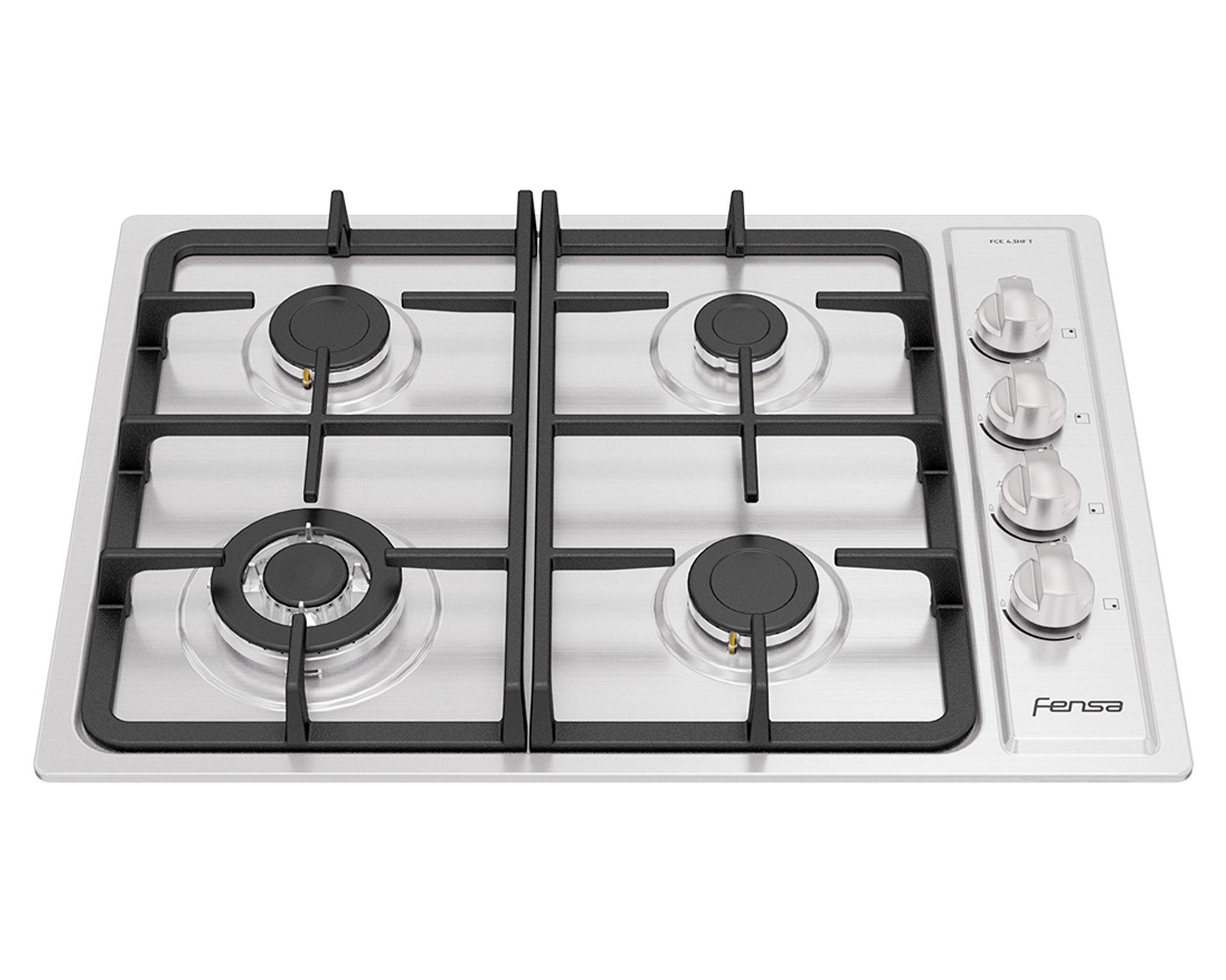Encimera 4 quemadores FCE 4.3HF T gris Fensa-0