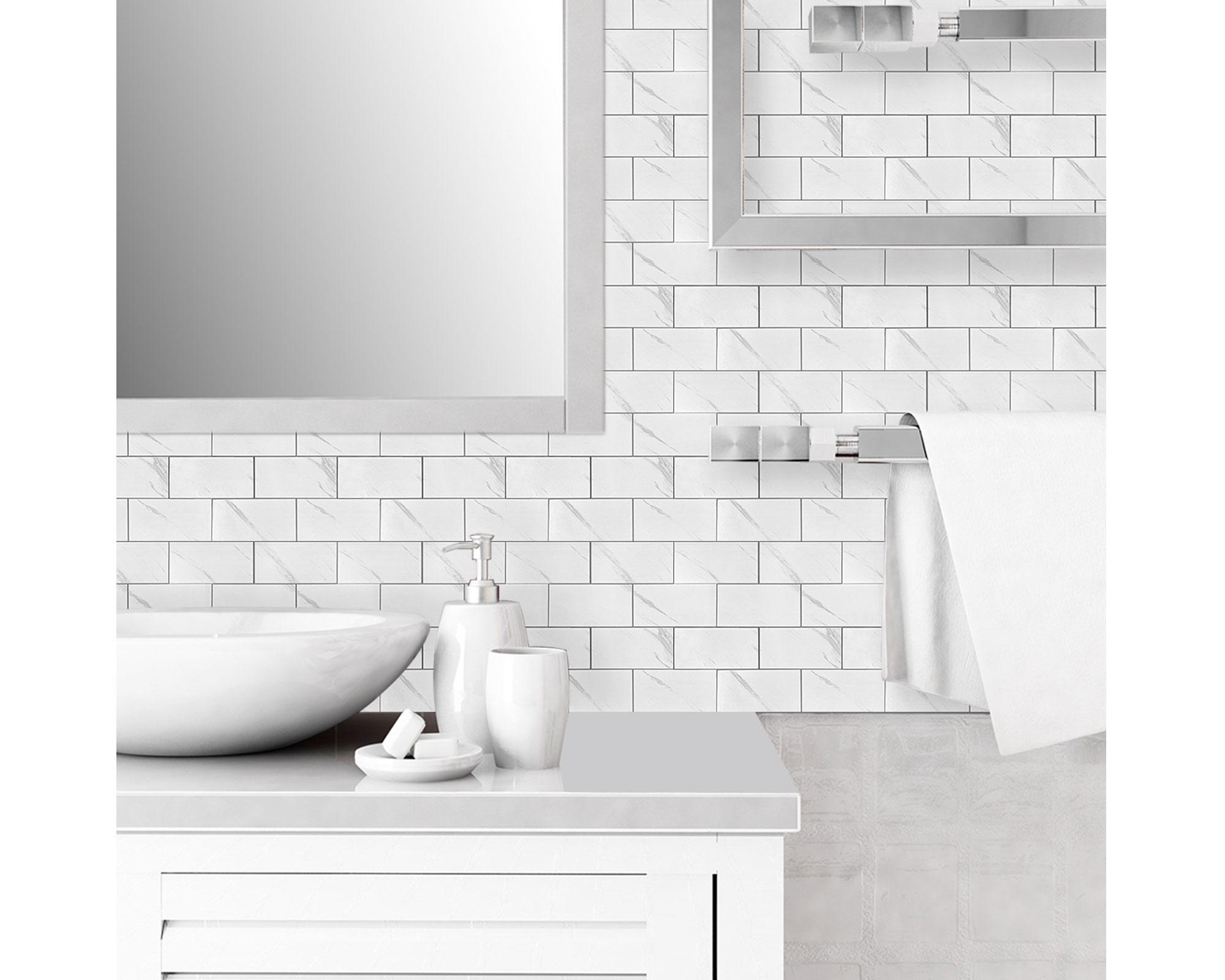 Mosaicos 30.5x30.5 cm Mármol blanco-2