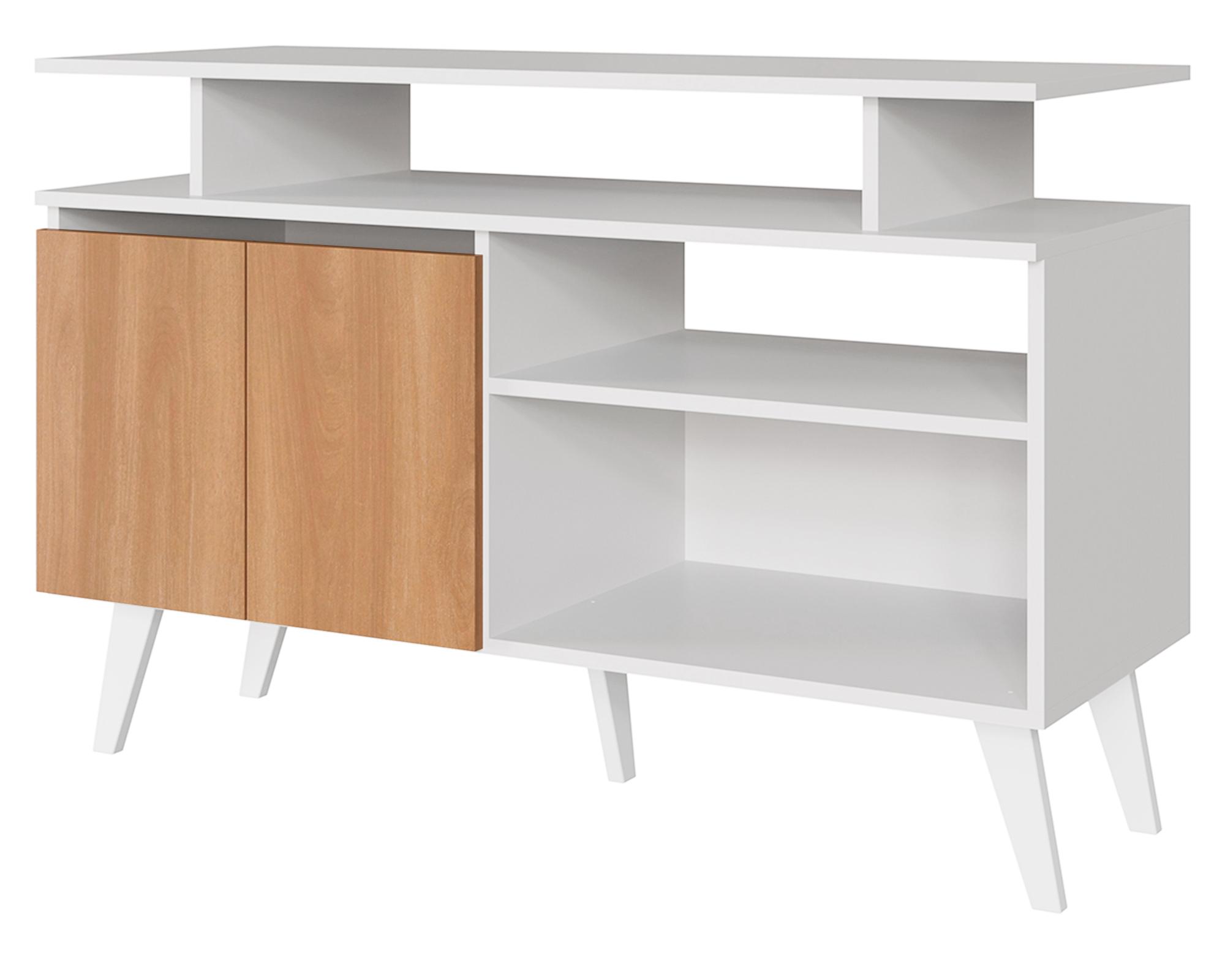 Rack TV 43" Tokio blanco/café-4