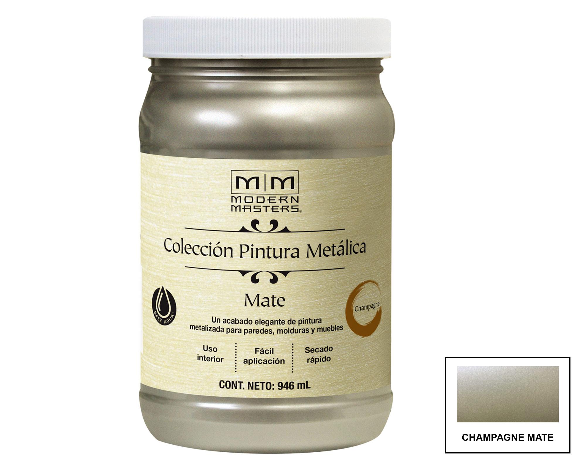 Esmalte al agua 946ml Modern Masters champagne mate Rust Oleum-0