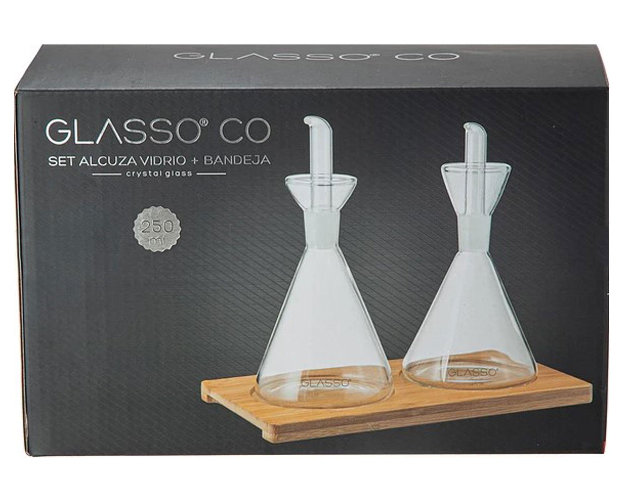 Alcuza 250 ml bamboo 3 piezas Glasso-1