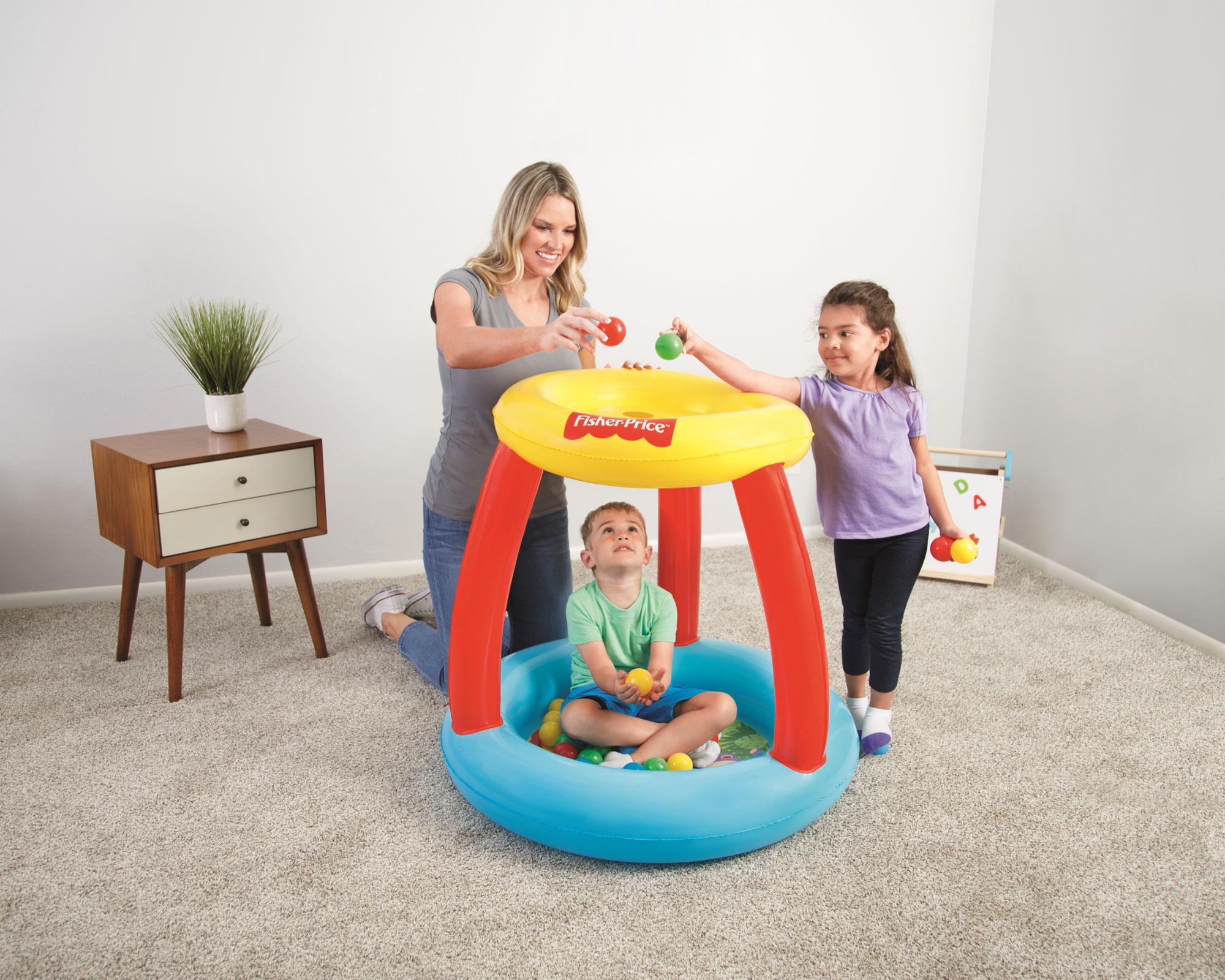 Piscina de pelotas + 15 pelotas Fisher Price.-4