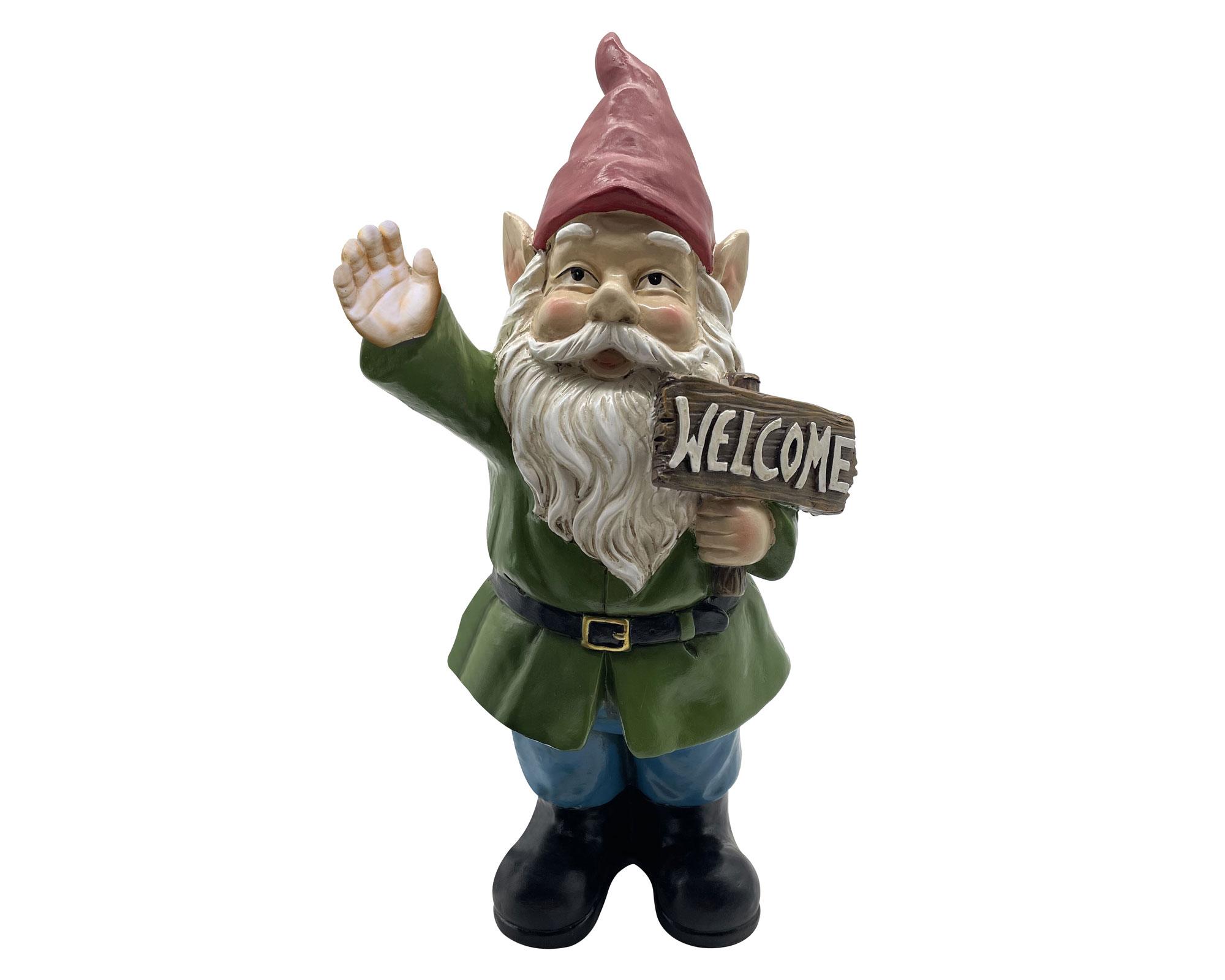 Figura decorativa Gnomo Welcome Outzen-0