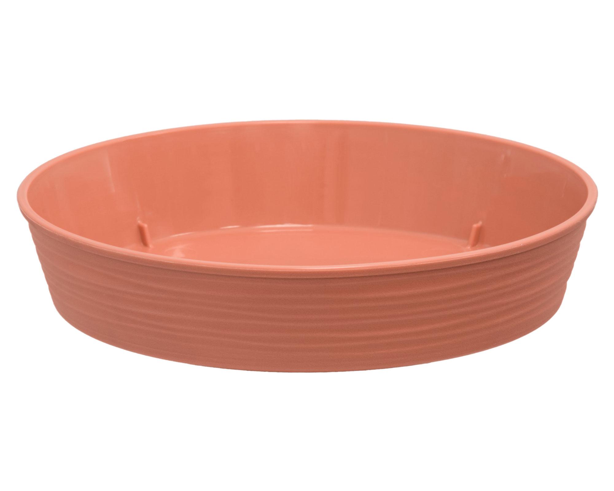 Plato macetero 25 cm Piedra terracota Reyplast-0