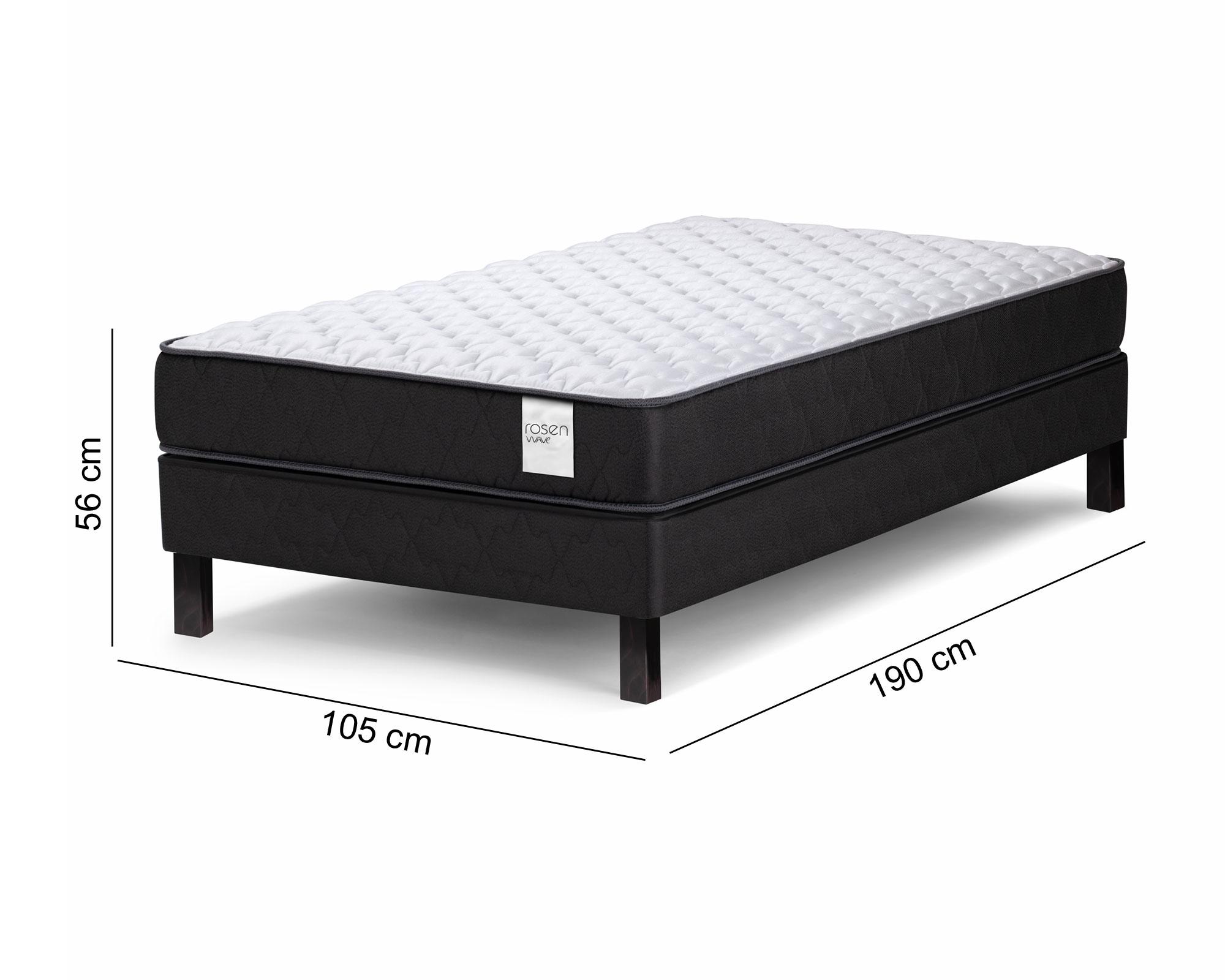 Cama europea 1.5 plazas x 190 cm Wave Rosen-5