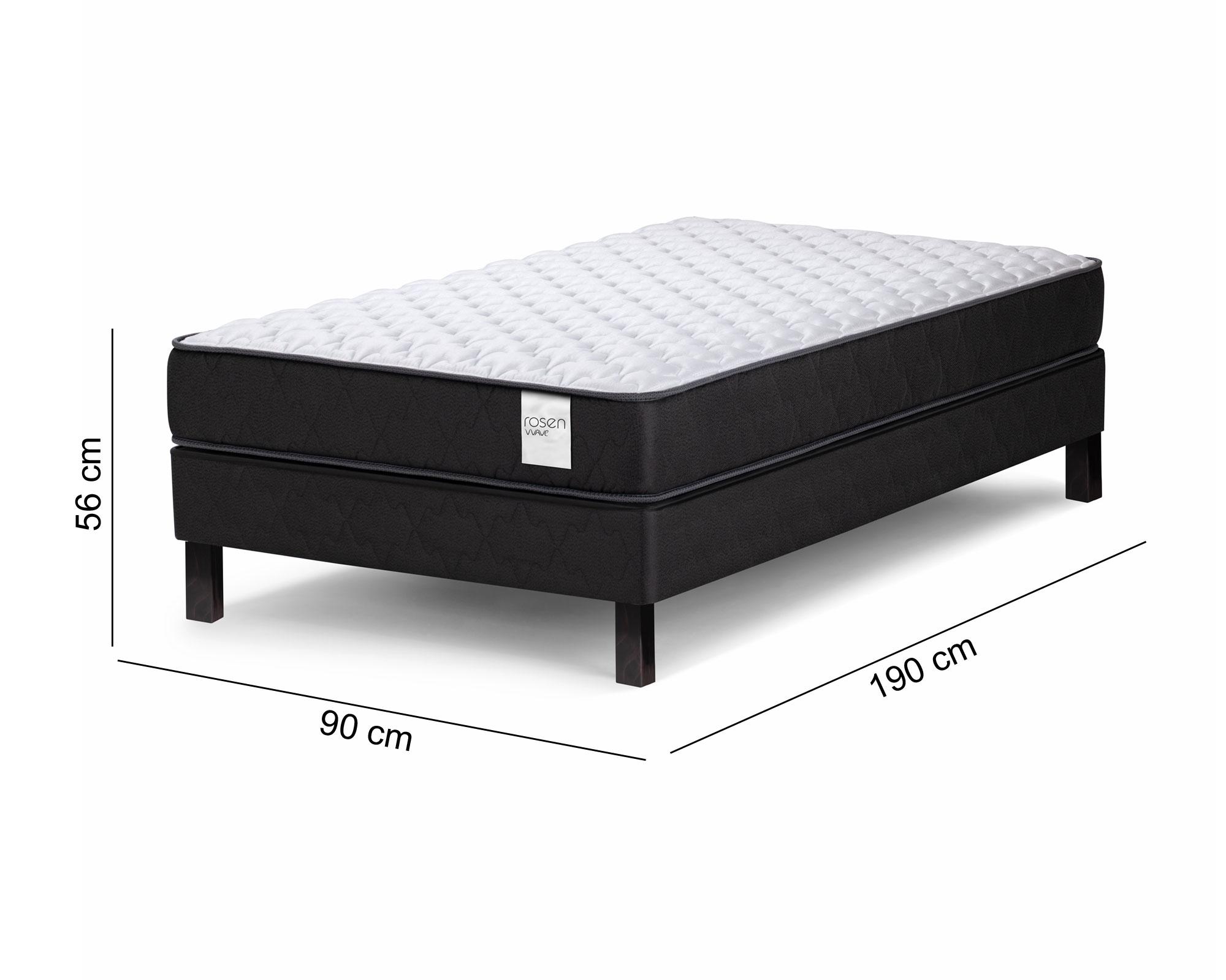 Cama europea 1 plaza x 190 cm Wave Rosen-5