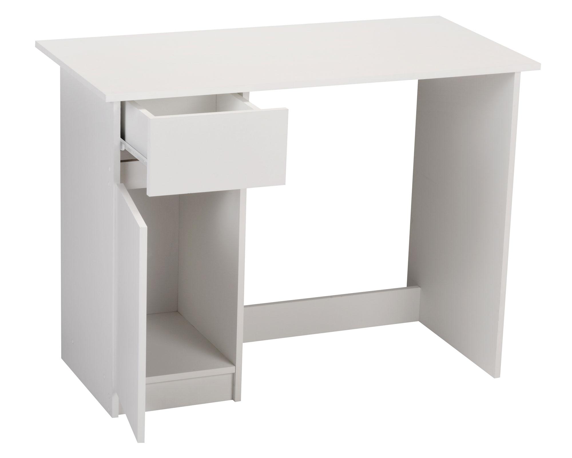 Escritorio 1 puerta 1 cajón blanco Cic-3