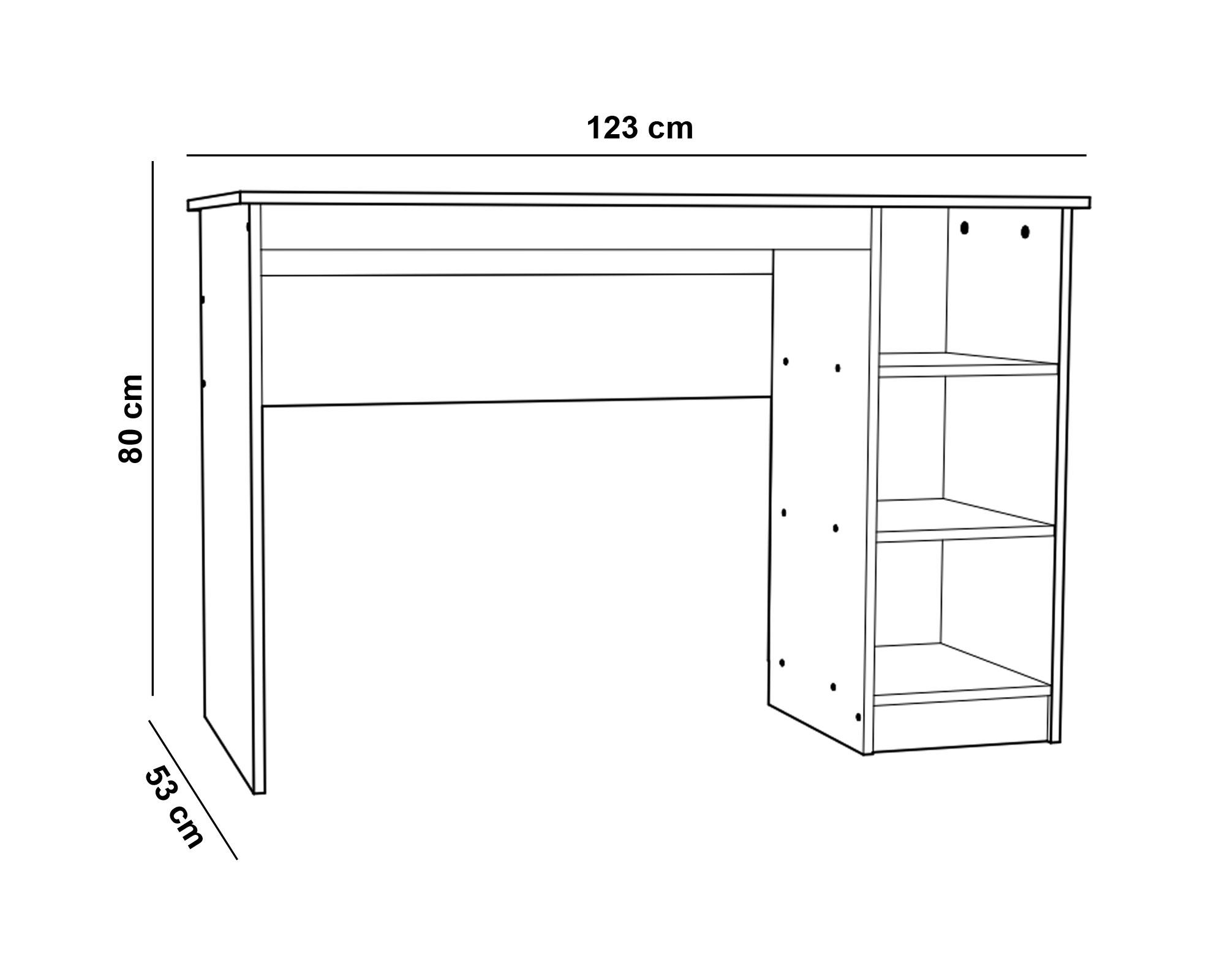Escritorio olmo/blanco Cic-5
