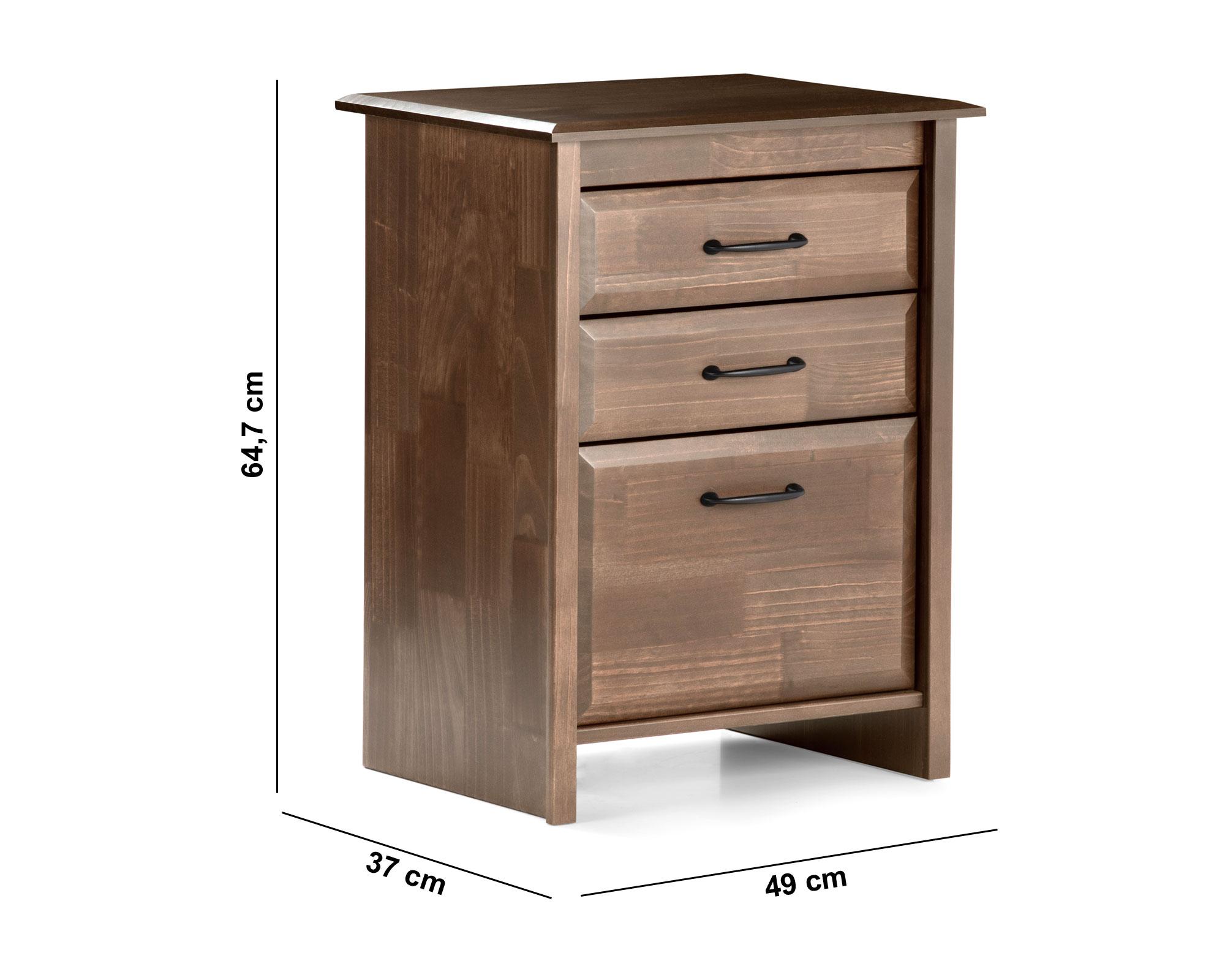 Velador 3 cajones Dolce Rosen-5