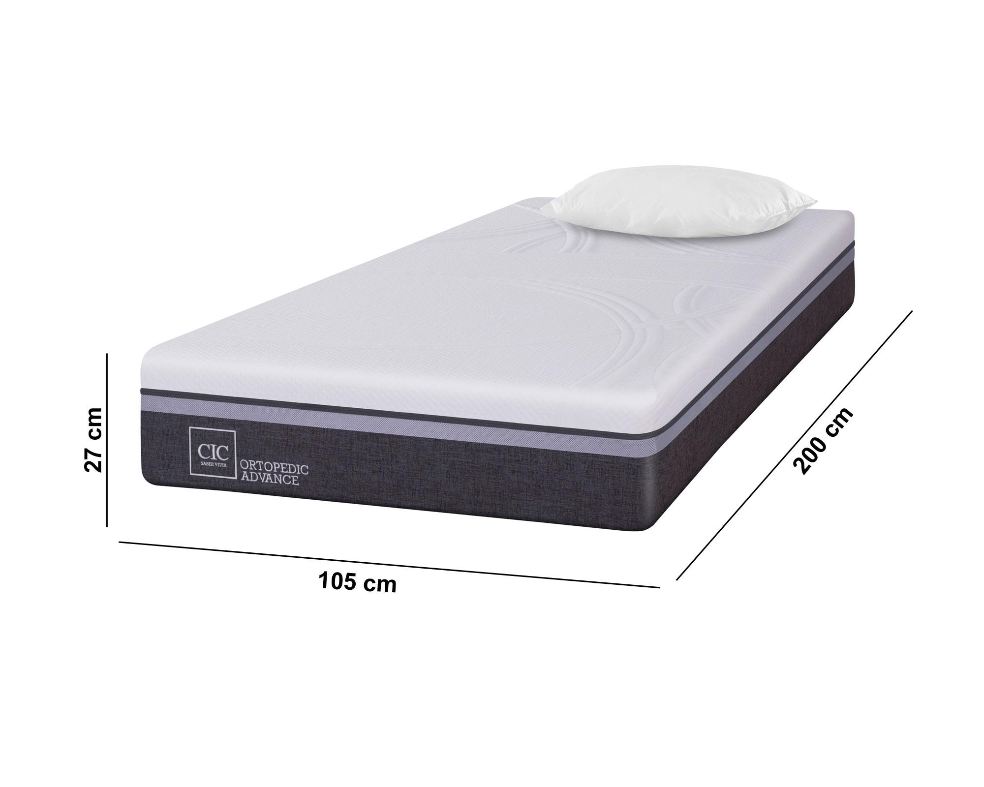 Colchón 1.5 plazas Ortopedic Advance + 1 almohada Cic-5