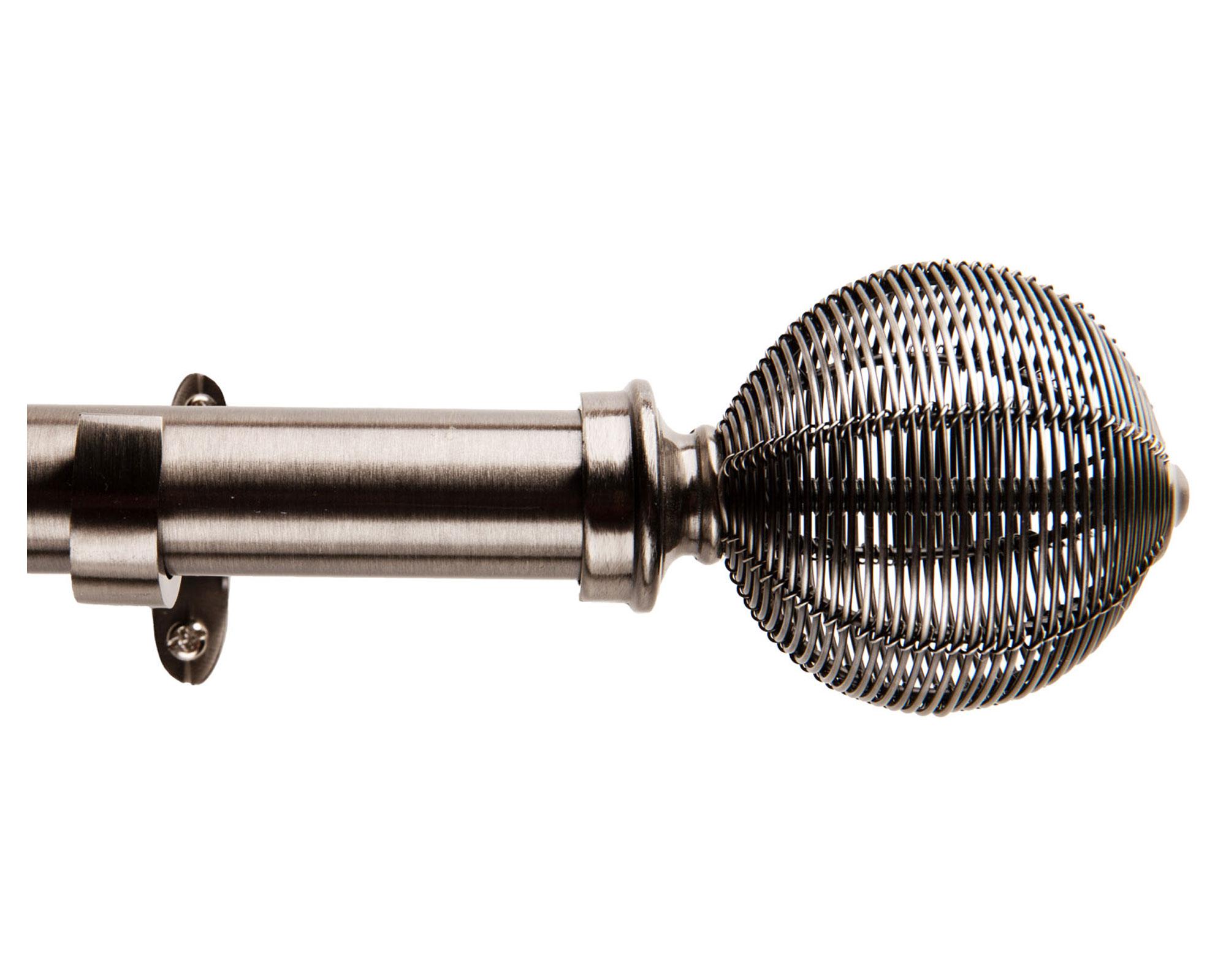 Barra cortina extensible 120/210 cm Esfera plateado Dib-0