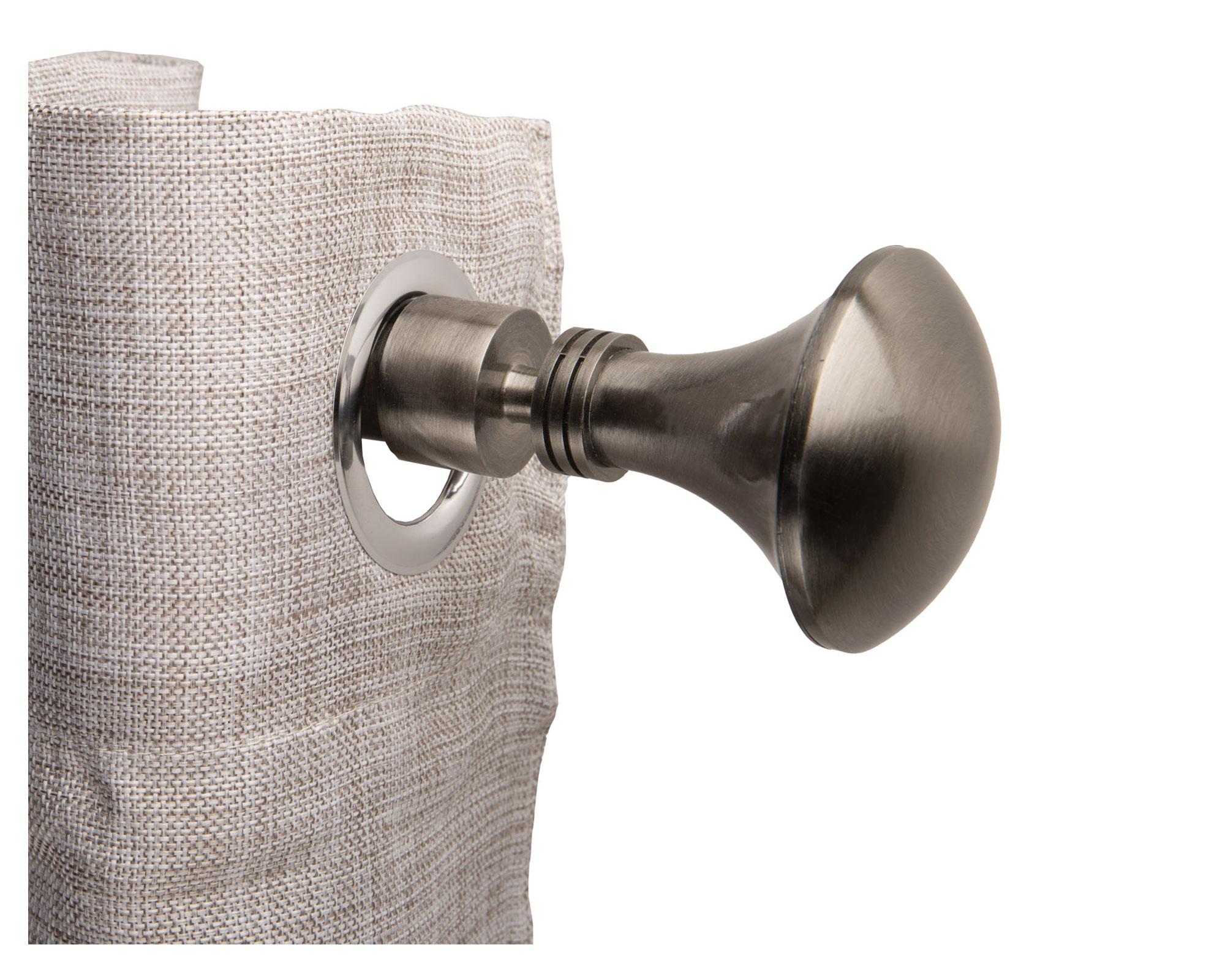 Barra cortina extensible 120/210 cm Alfil plateado Dib-2