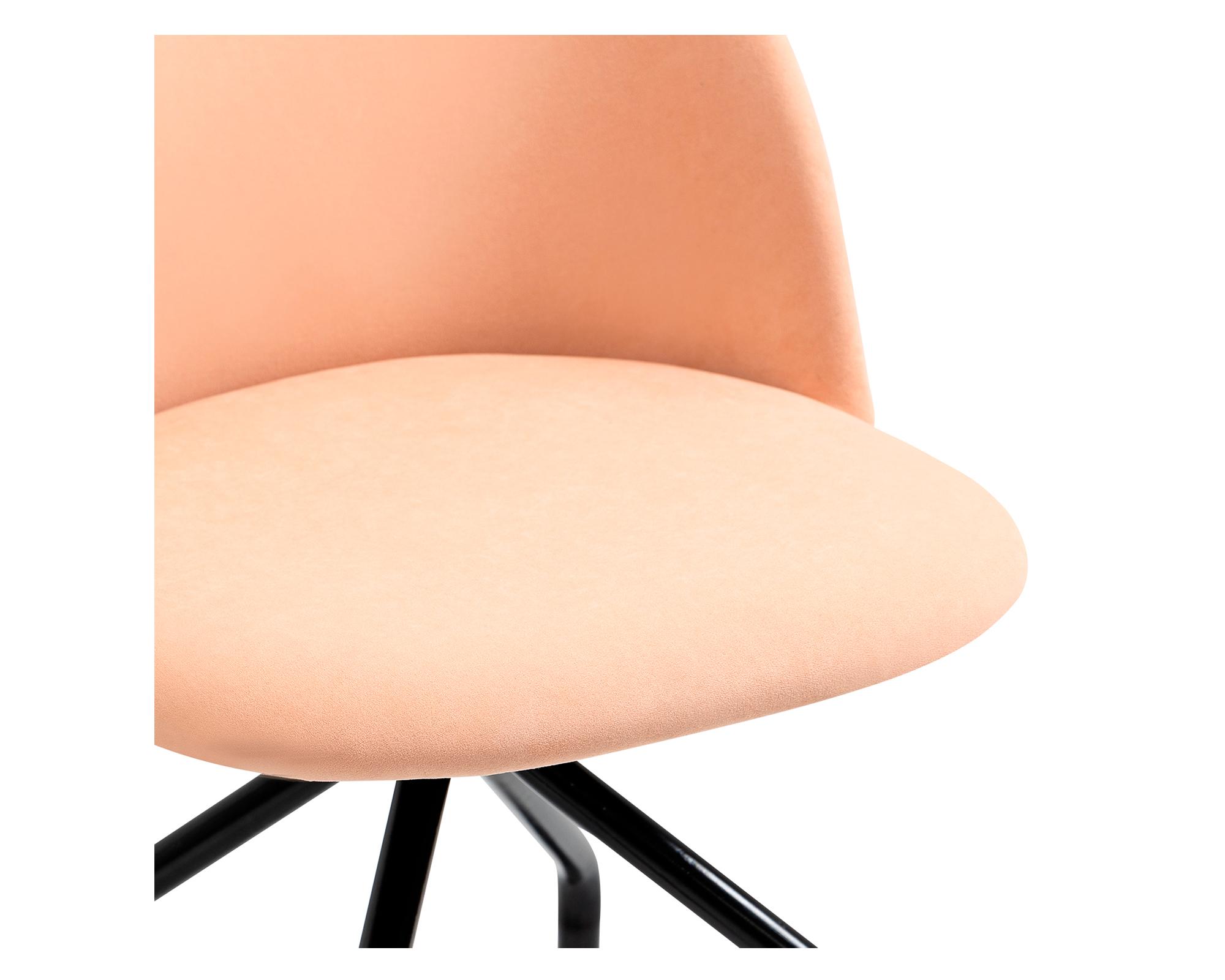 Silla escritorio 4 ruedas naranjo-2