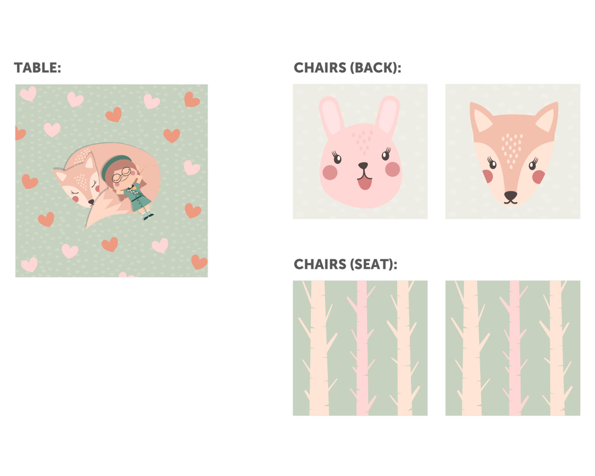 Mesa + sillas Forest Pink M+Design-1