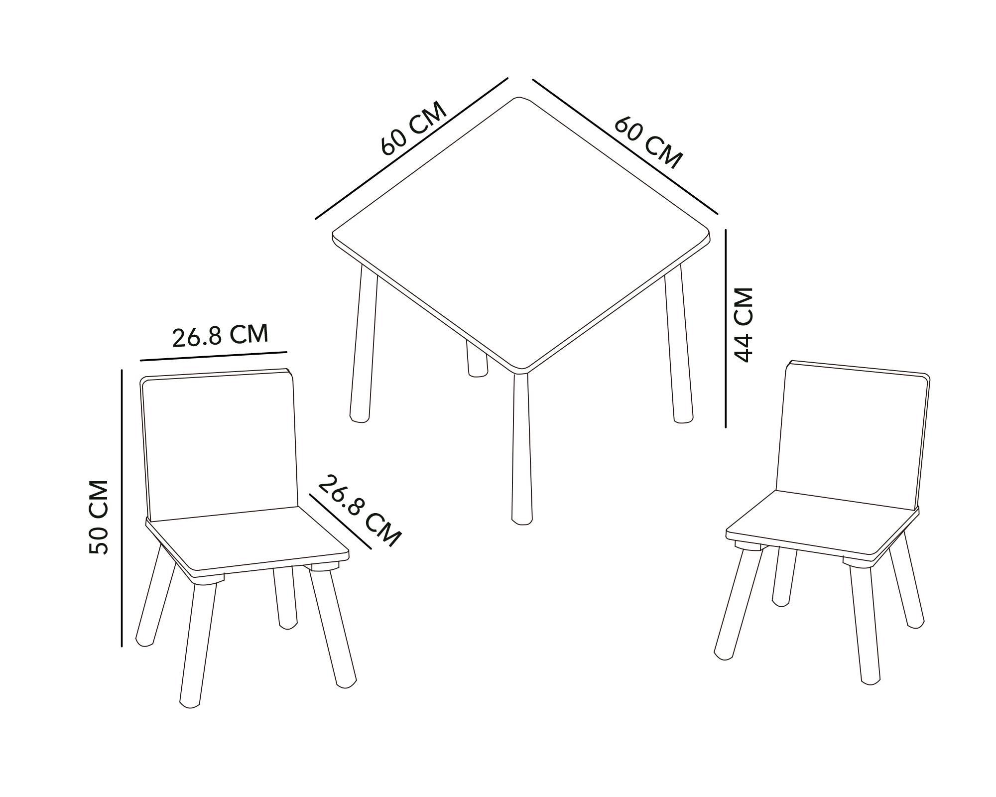Mesa + sillas Forest Pink M+Design-2