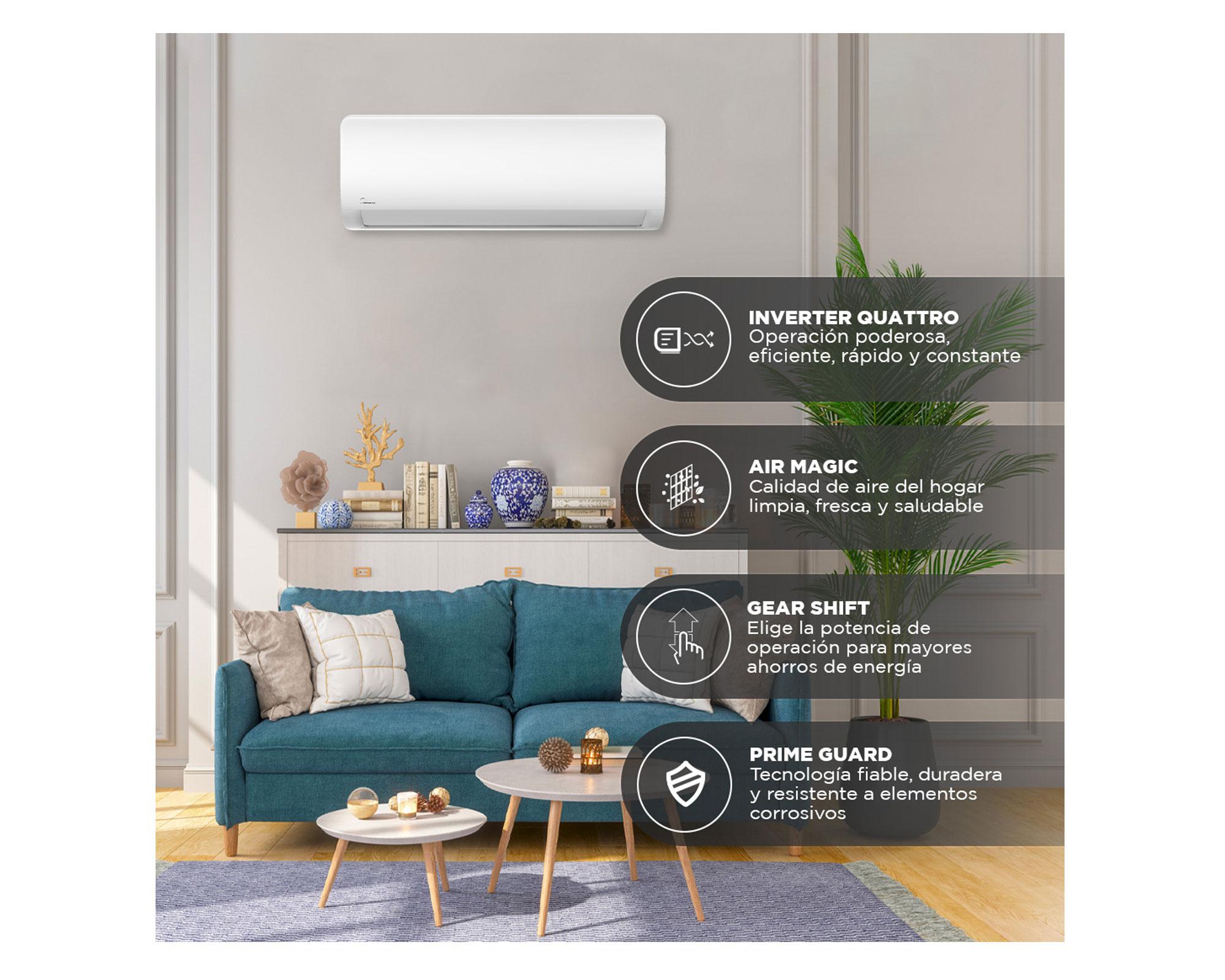 Aire acondicionado Split 9000 BTU Xtreme Save MSAG11A-09HRDN1 Midea-2
