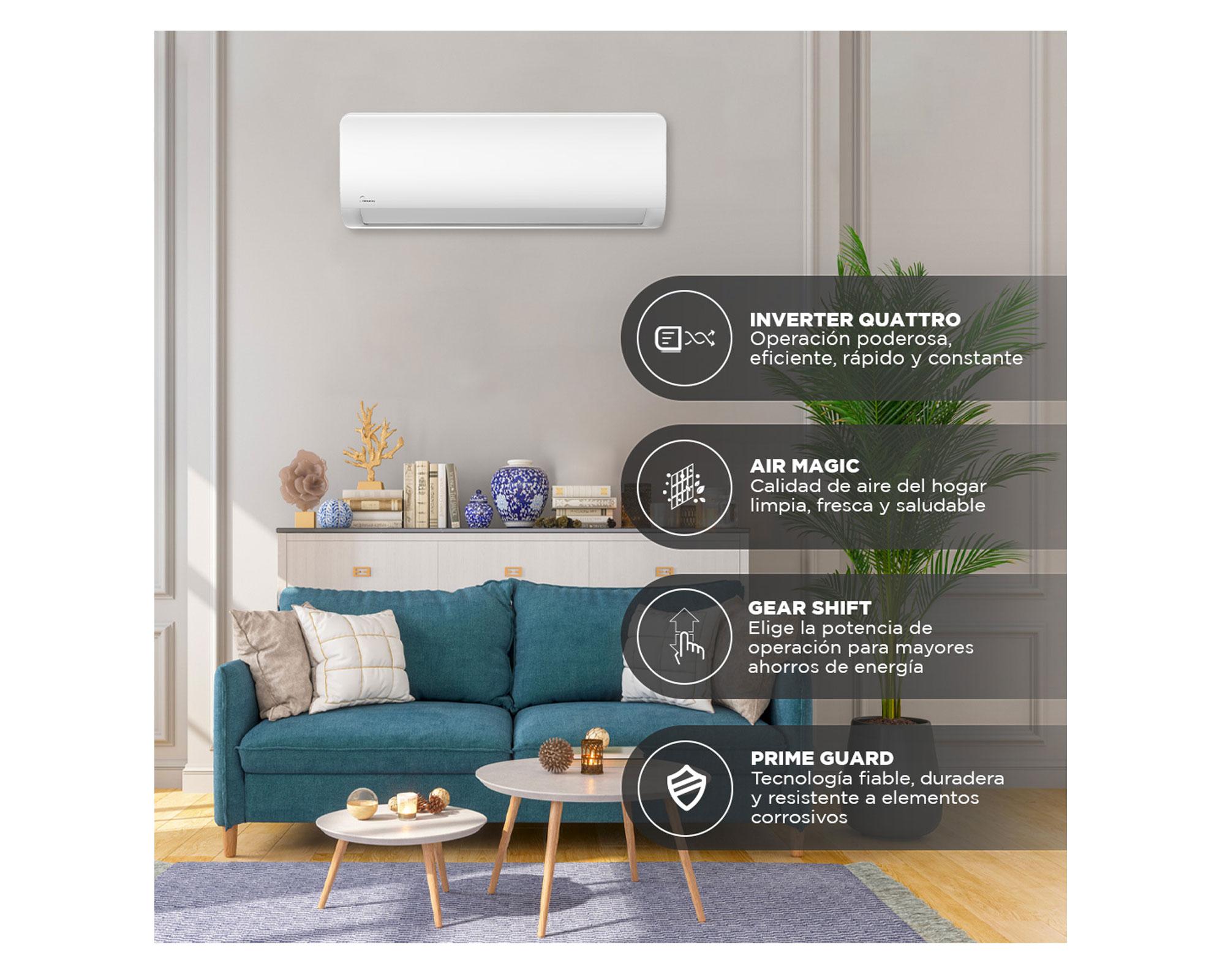 Aire acondicionado Split 12000 BTU Xtreme Save MSAG11B-12HRFN1 Midea-8
