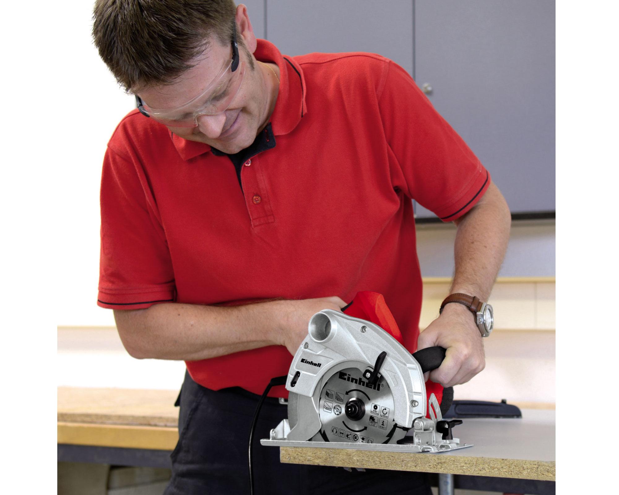 Ingleteadora 2350W TC-SM 2534/1 Dual + Sierra circular 1400W TC-CS 1400 Einhell-2