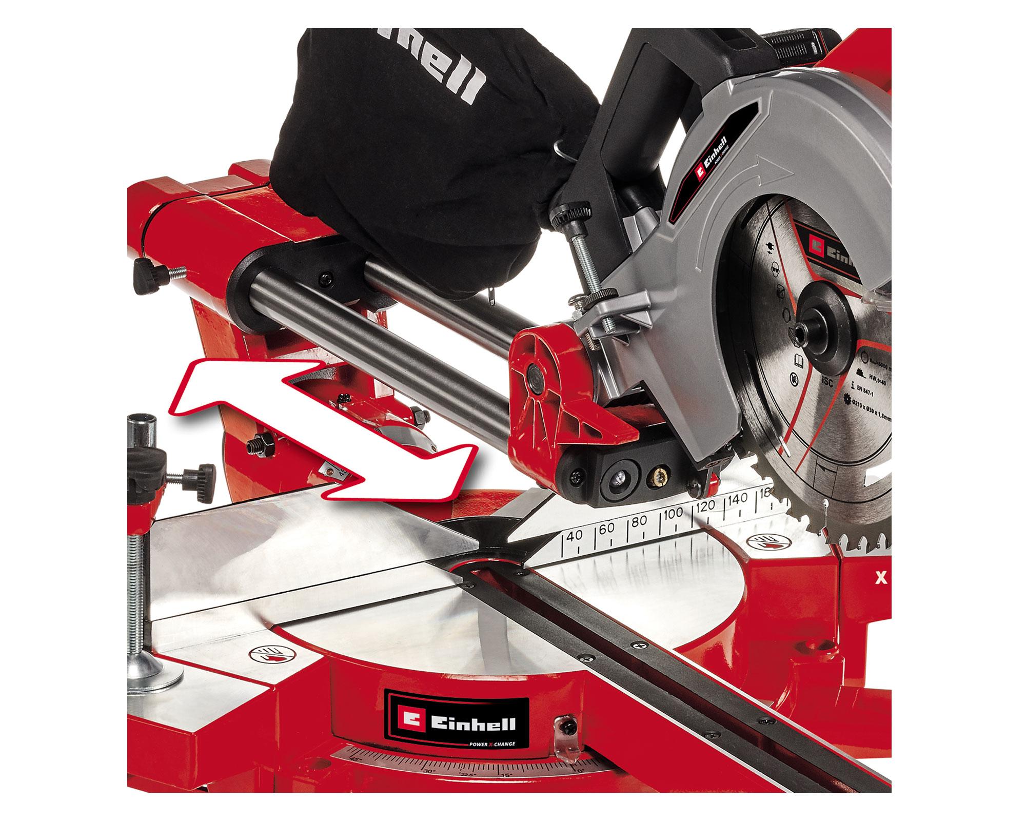 Ingleteadora TE-SM 36/210Li Solo + Cepillo inalámbrico TE-PL 18/82 Li-Solo Einhell-1