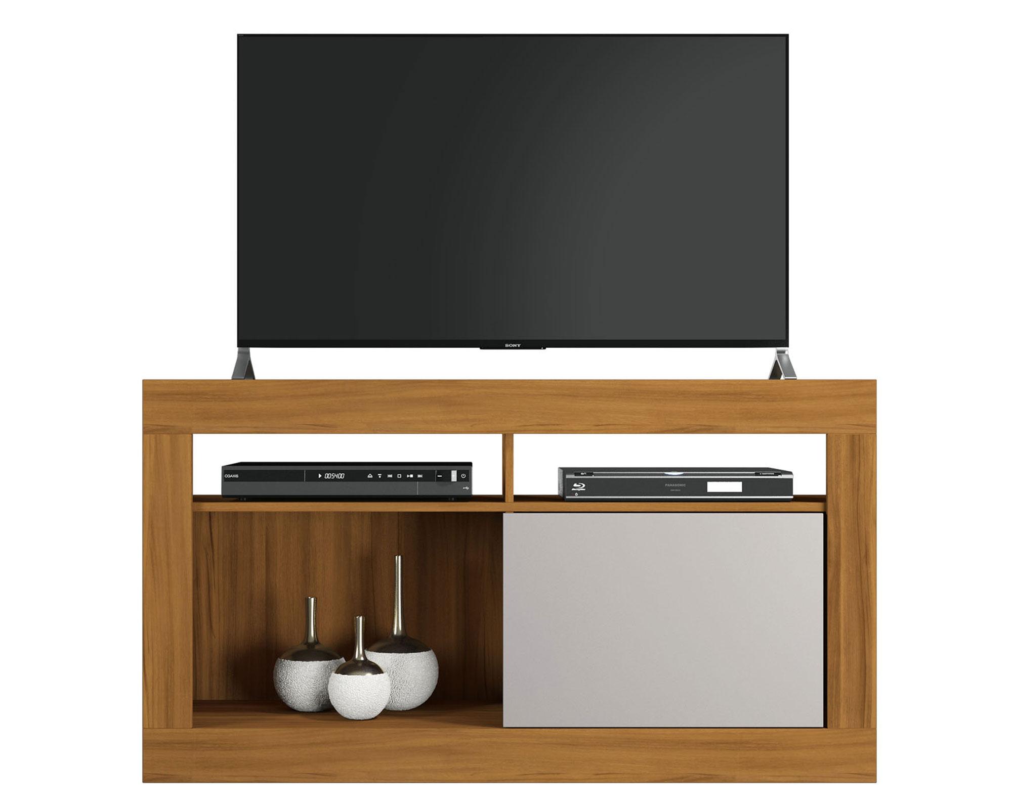 Rack TV 50'' Price café/blanco Home Mobili-0